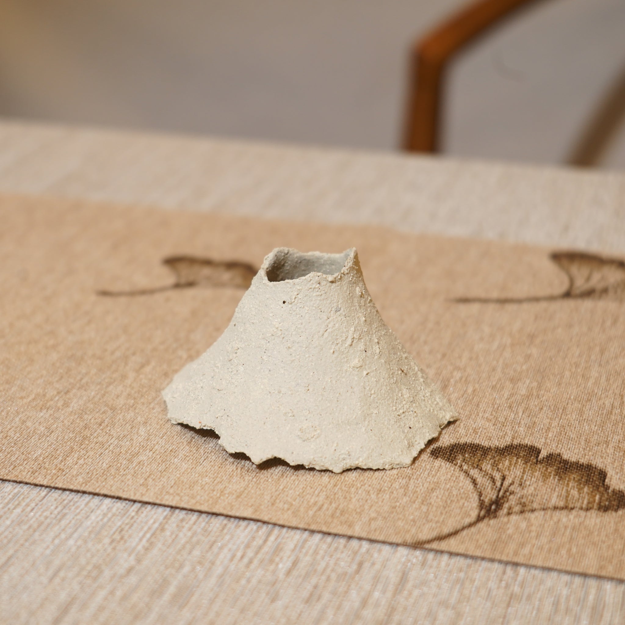 *新品*【雪隱·礫泊】全手工灰陶炻器茶置蓋置