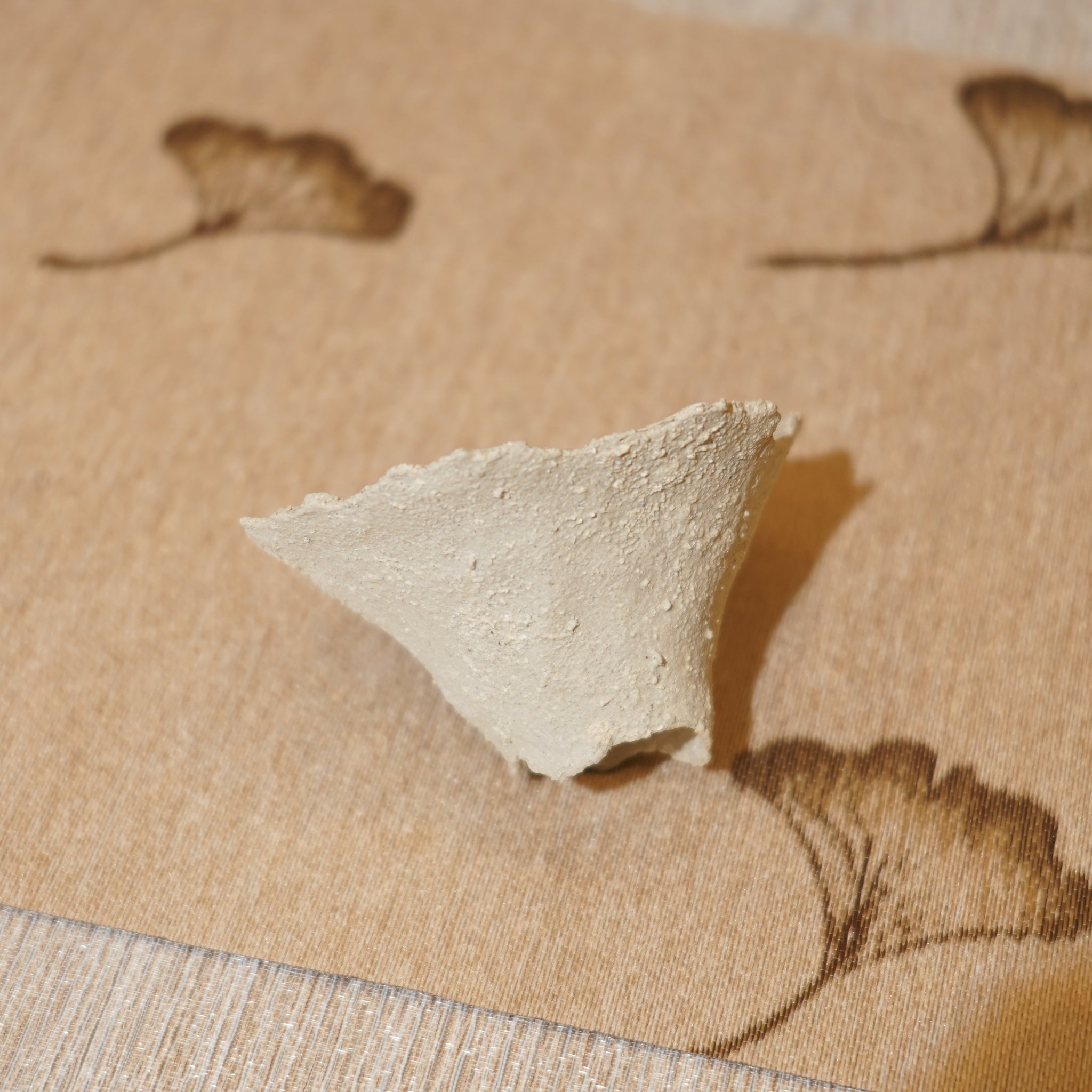 *新品*【雪隱·礫泊】全手工灰陶炻器茶置蓋置