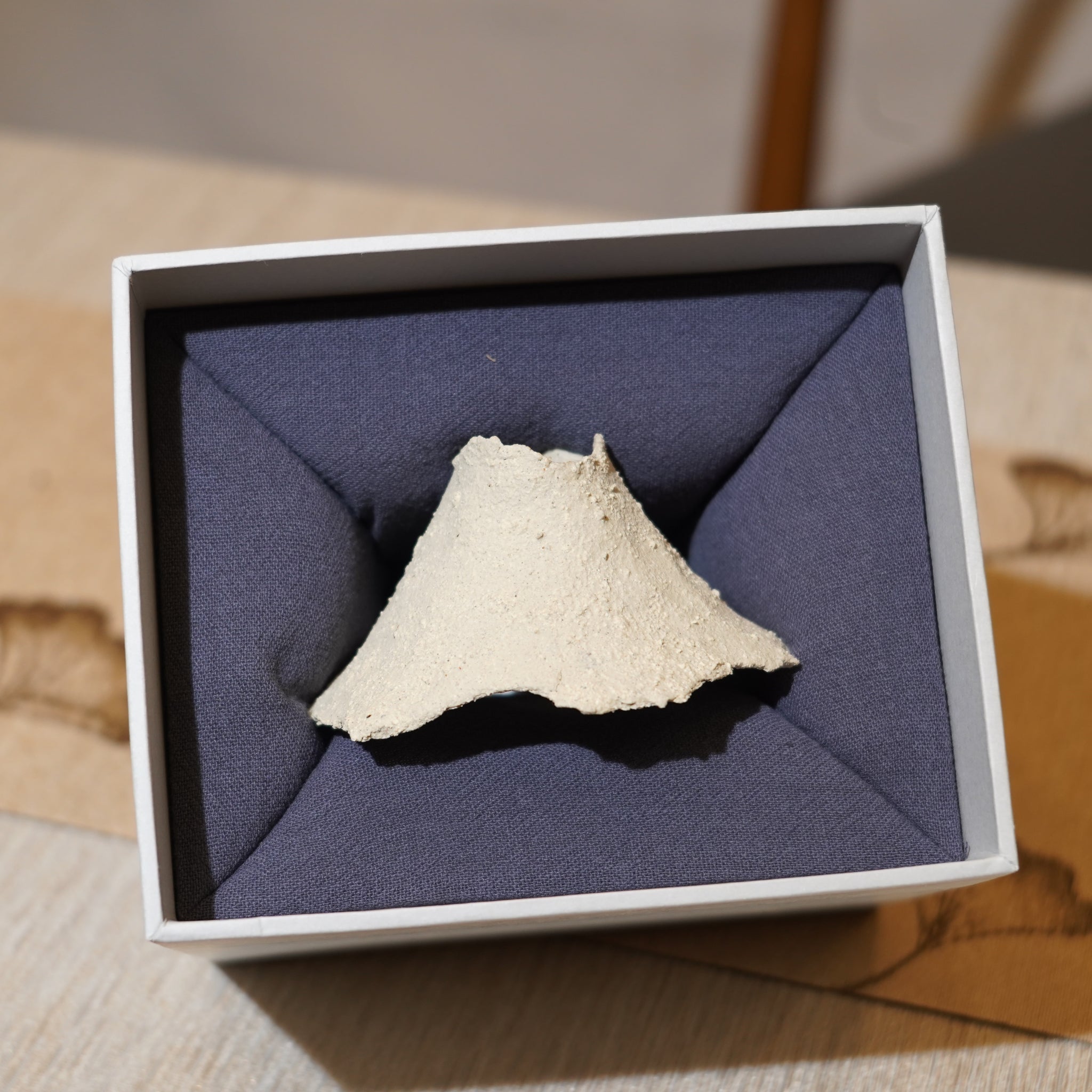 *新品*【雪隱·礫泊】全手工灰陶炻器茶置蓋置