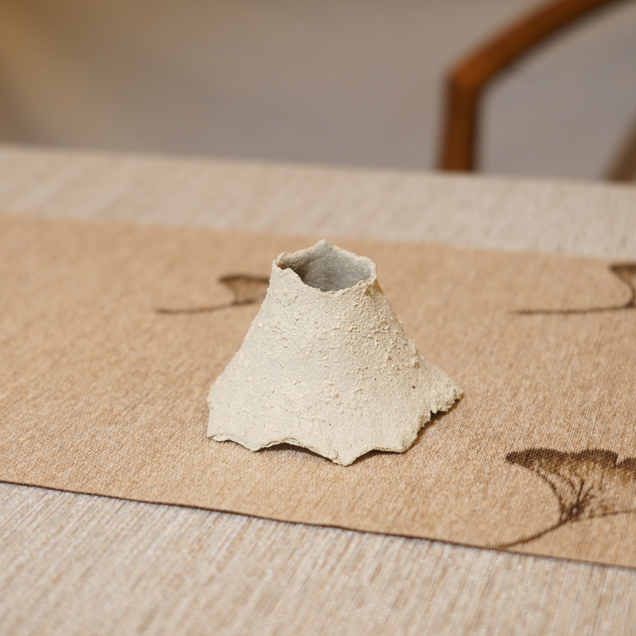 *新品*【雪隱·礫泊】全手工灰陶炻器茶置蓋置