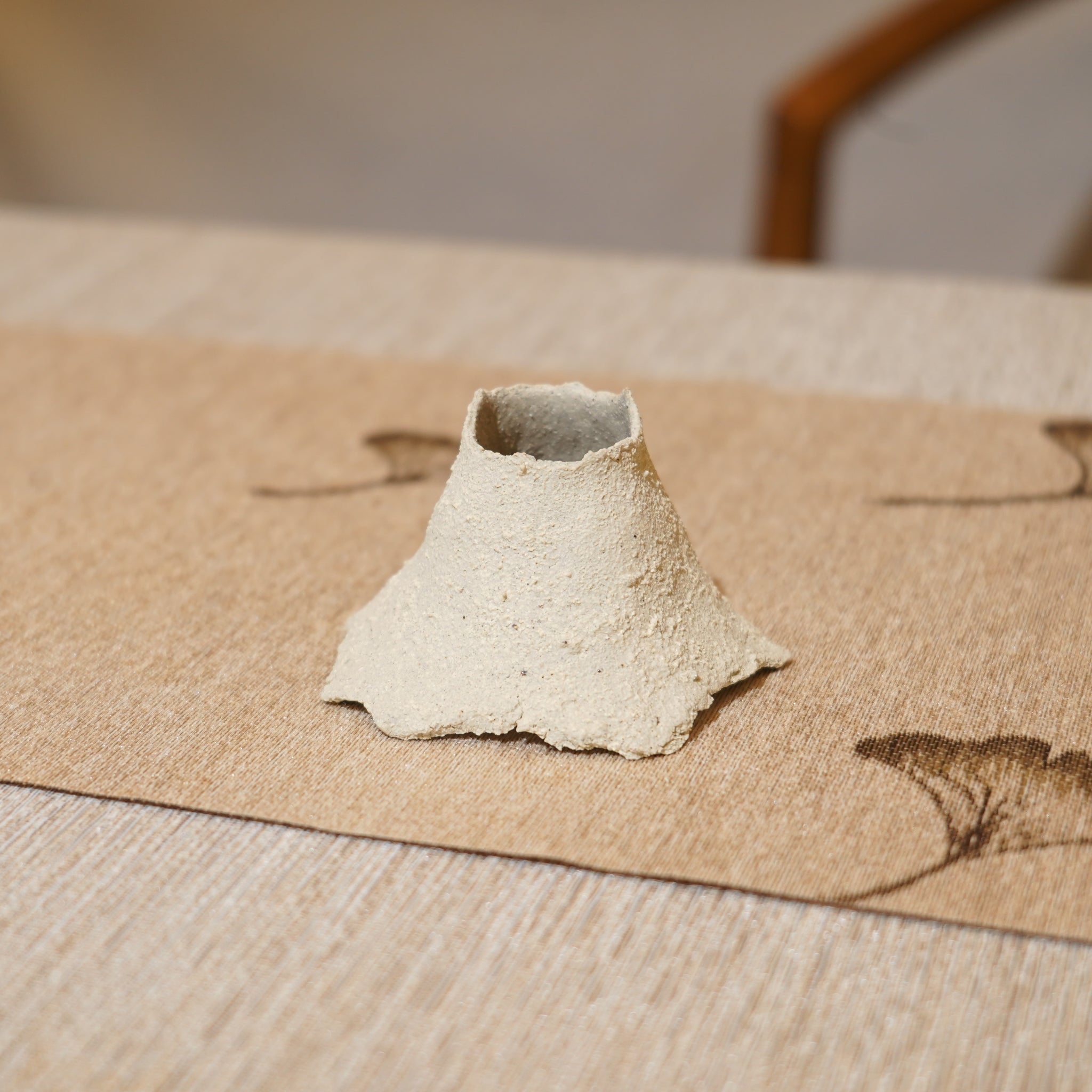 *新品*【雪隱·礫泊】全手工灰陶炻器茶置蓋置