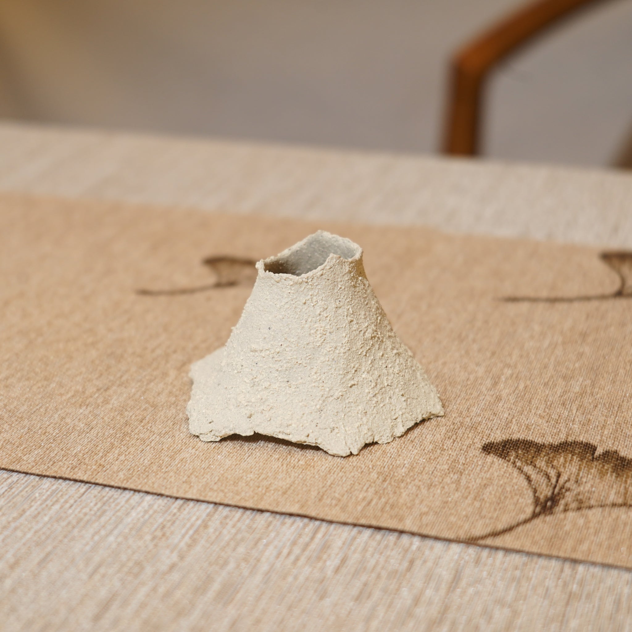 *新品*【雪隱·礫泊】全手工灰陶炻器茶置蓋置