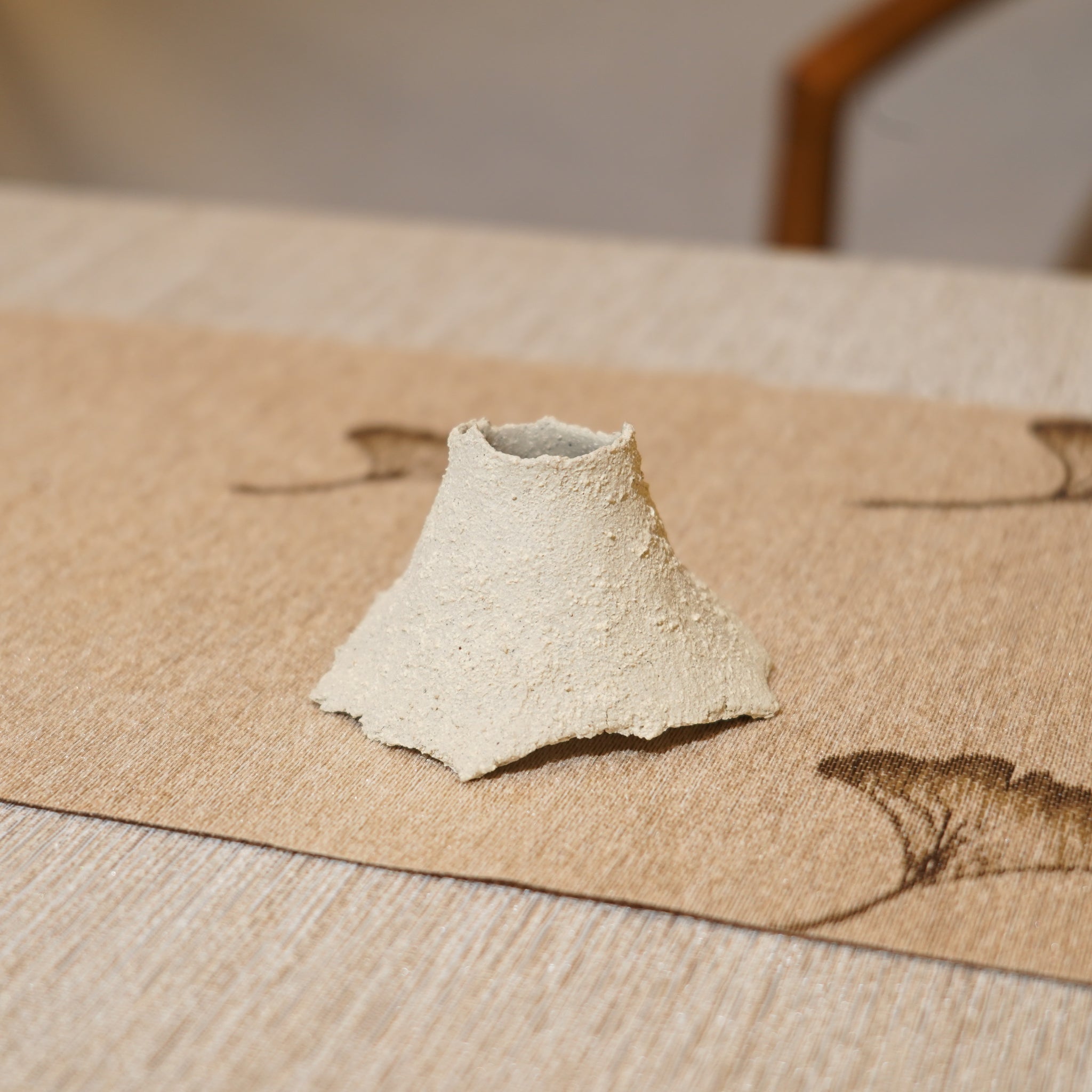 *新品*【雪隱·礫泊】全手工灰陶炻器茶置蓋置