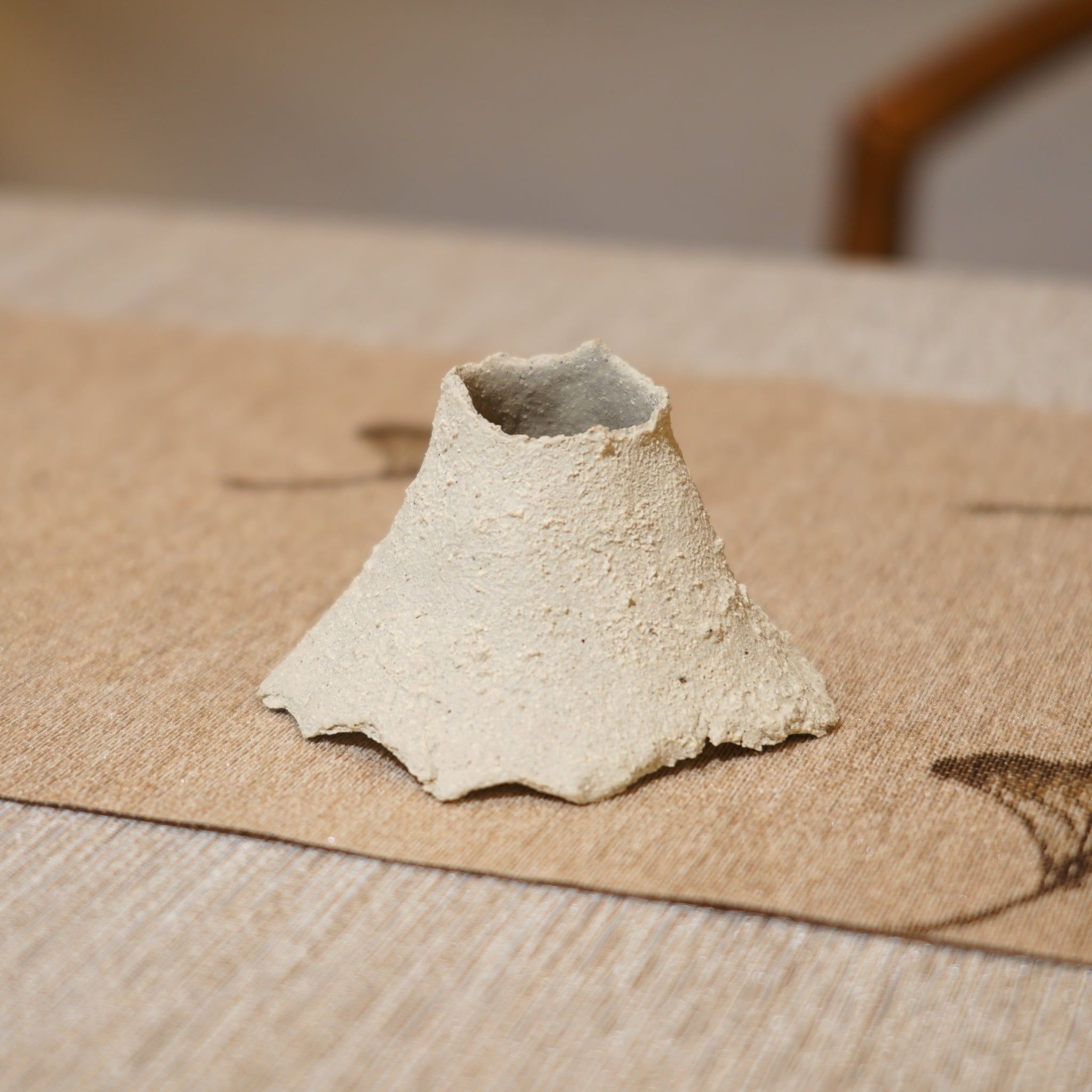 *新品*【雪隱·礫泊】全手工灰陶炻器茶置蓋置