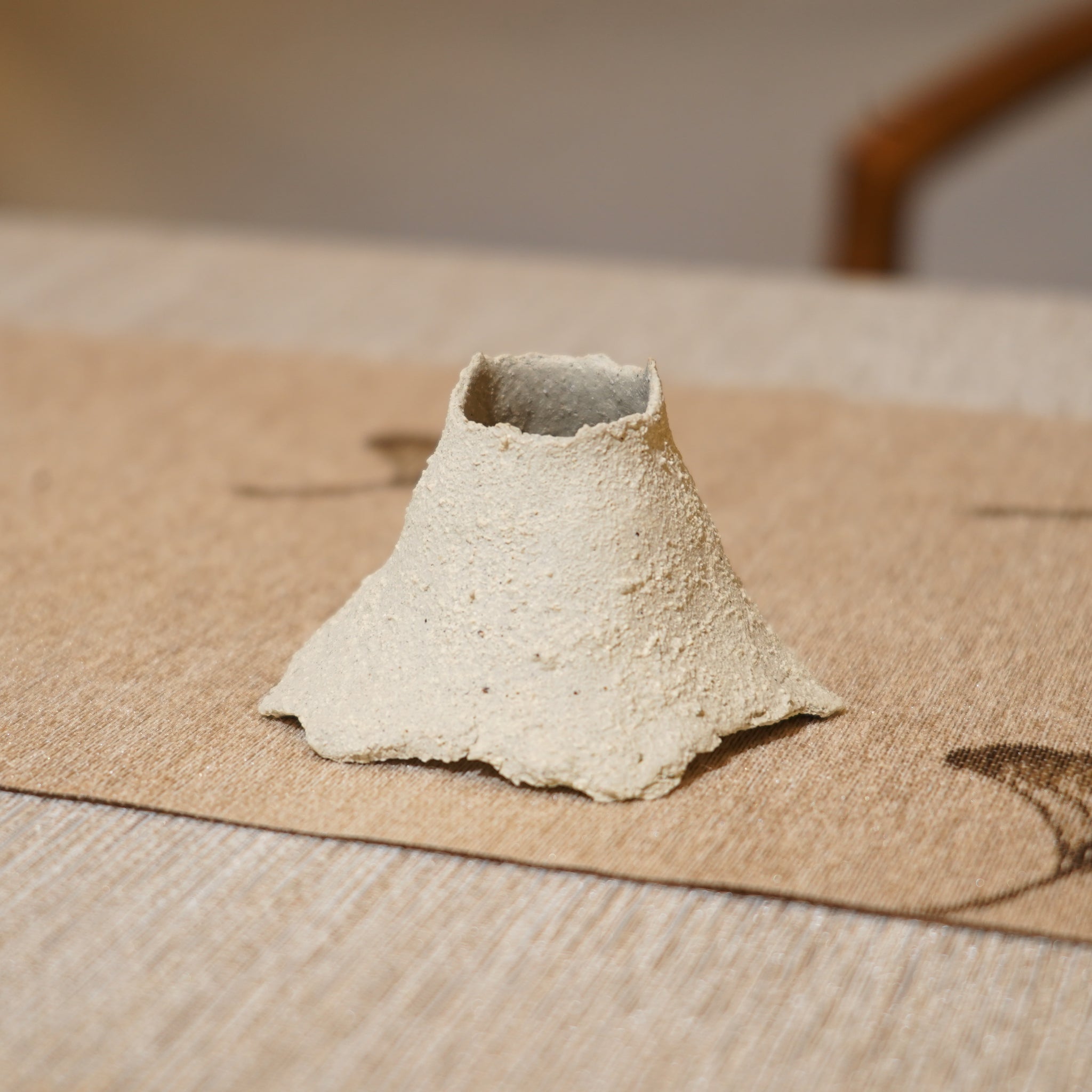 *新品*【雪隱·礫泊】全手工灰陶炻器茶置蓋置