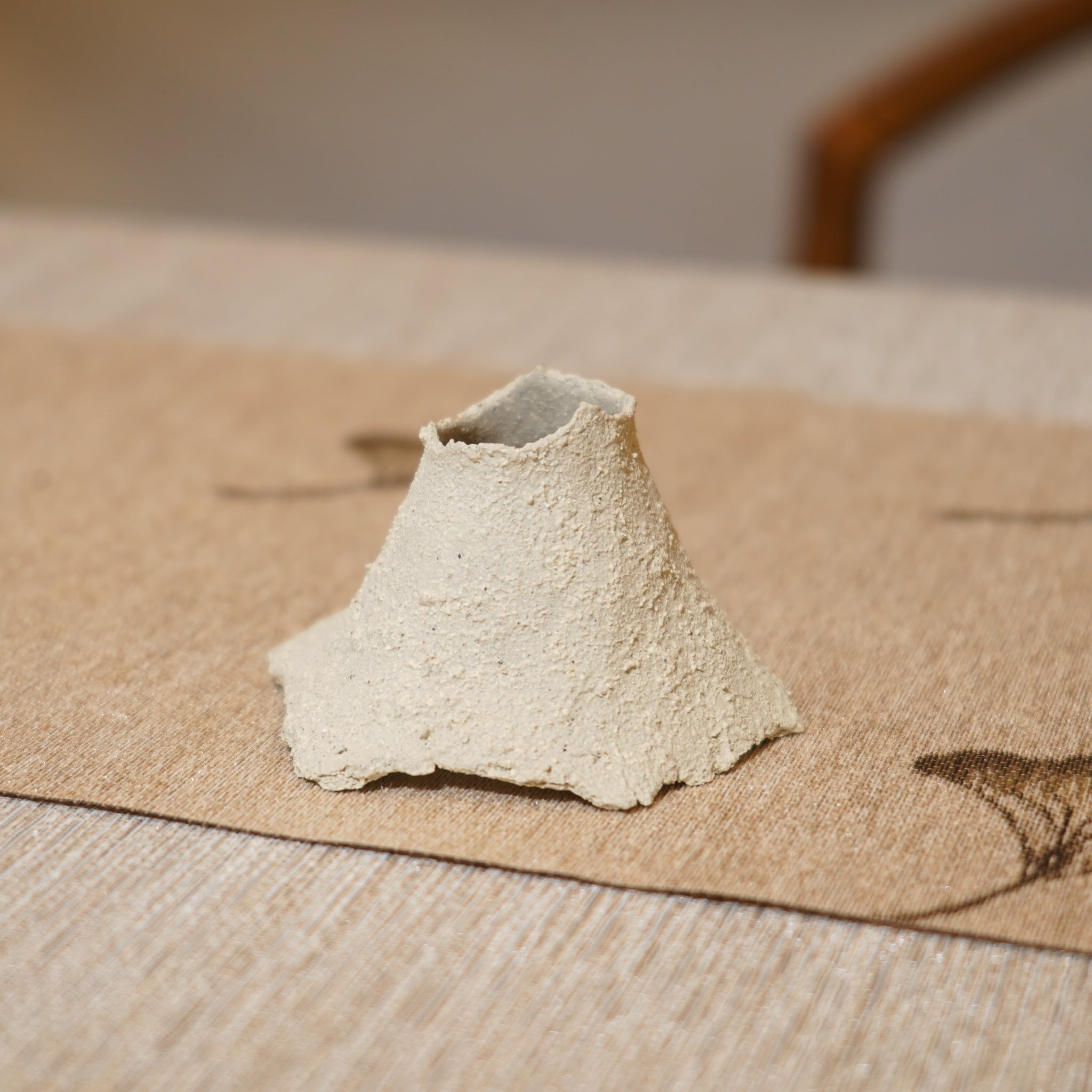 *新品*【雪隱·礫泊】全手工灰陶炻器茶置蓋置