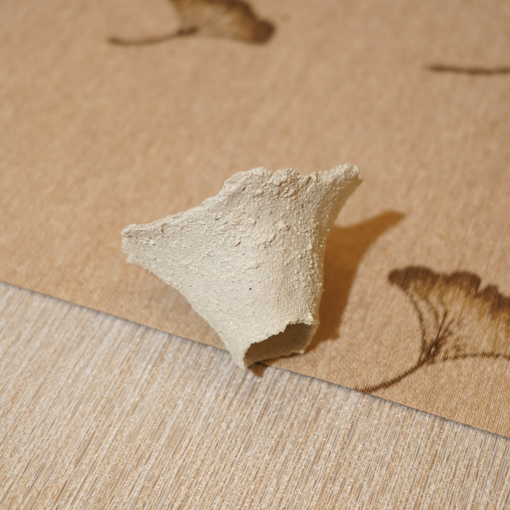 *新品*【雪隱·礫泊】全手工灰陶炻器茶置蓋置