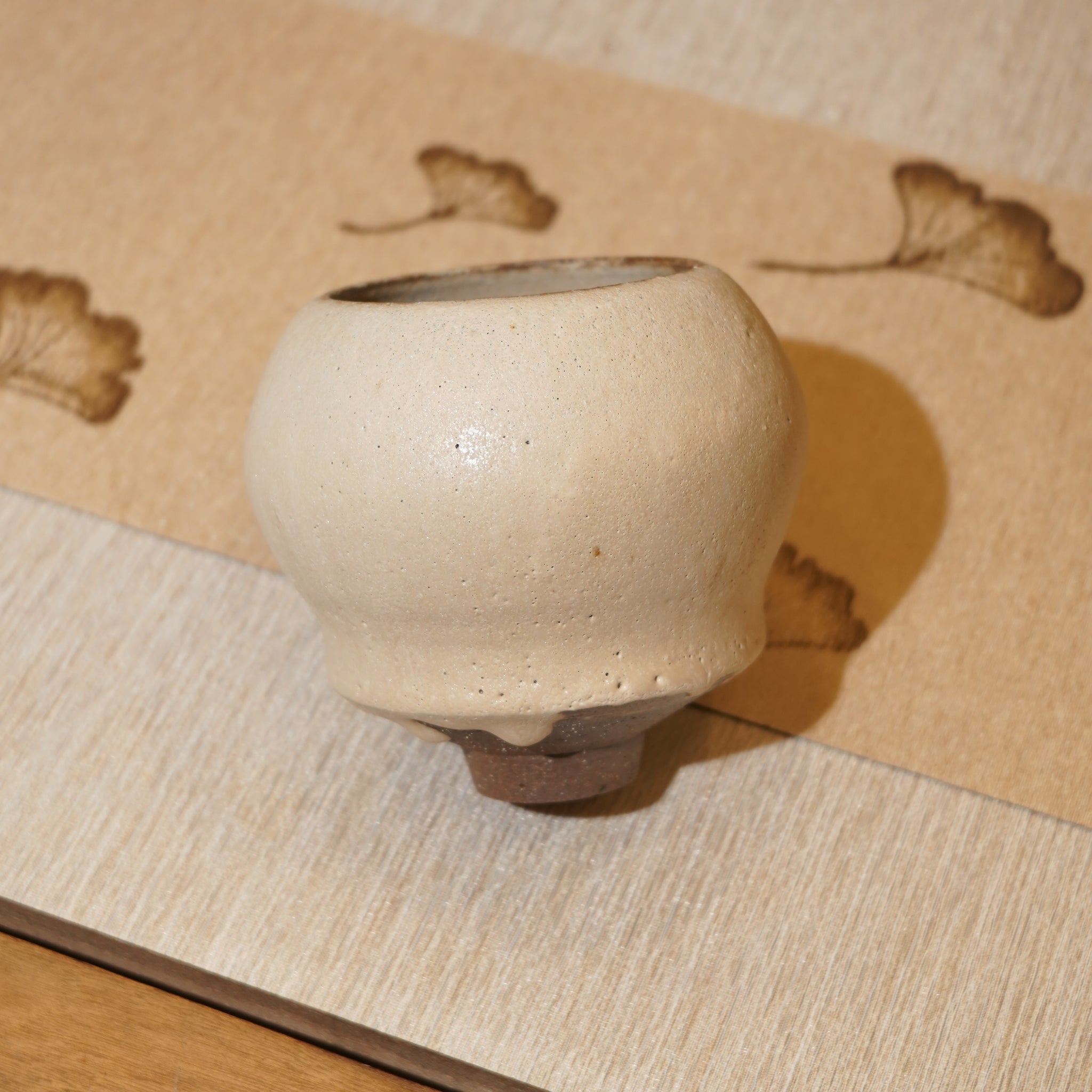 *新品*【雪隱·月輪】全手工紅陶炻器茶盂