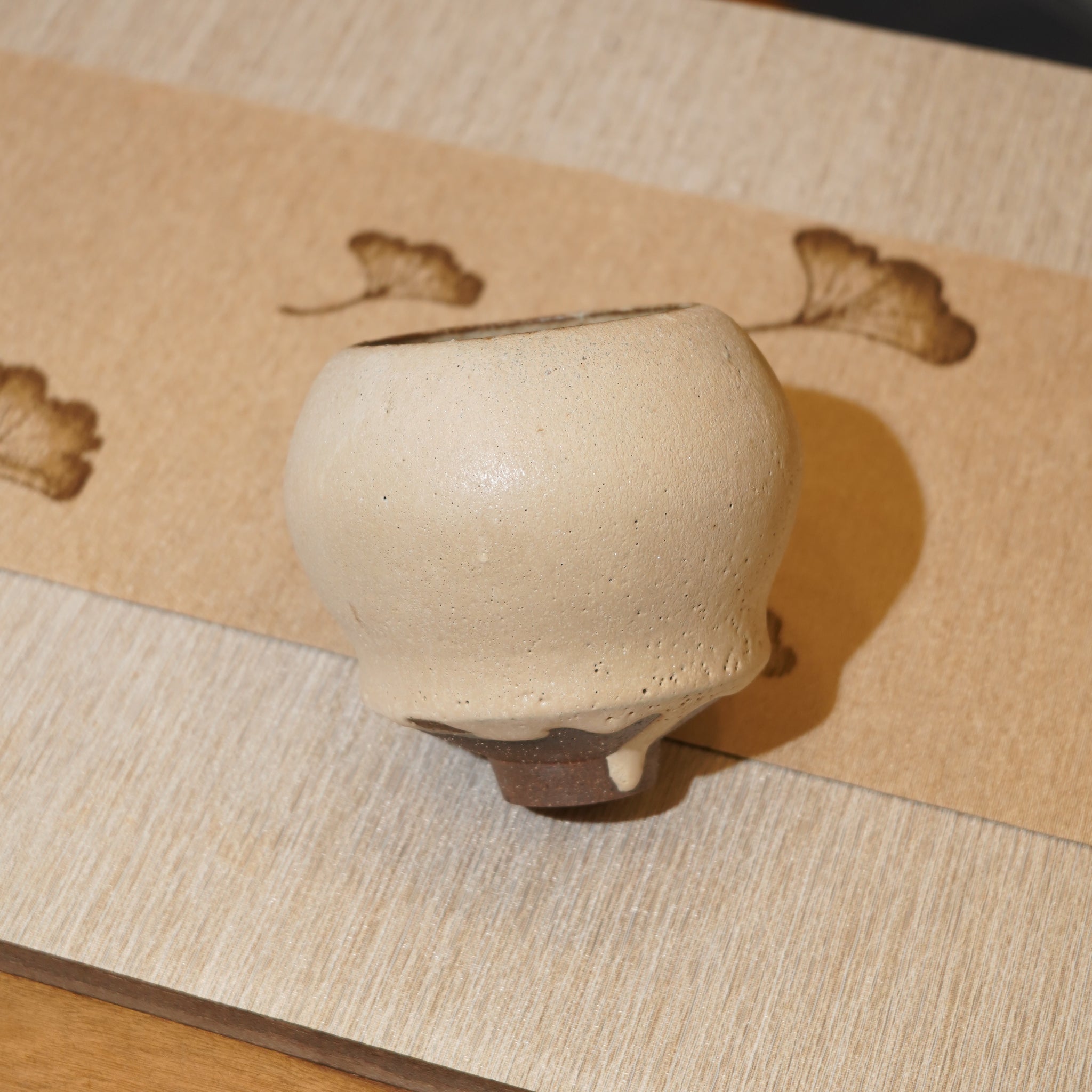 *新品*【雪隱·月輪】全手工紅陶炻器茶盂