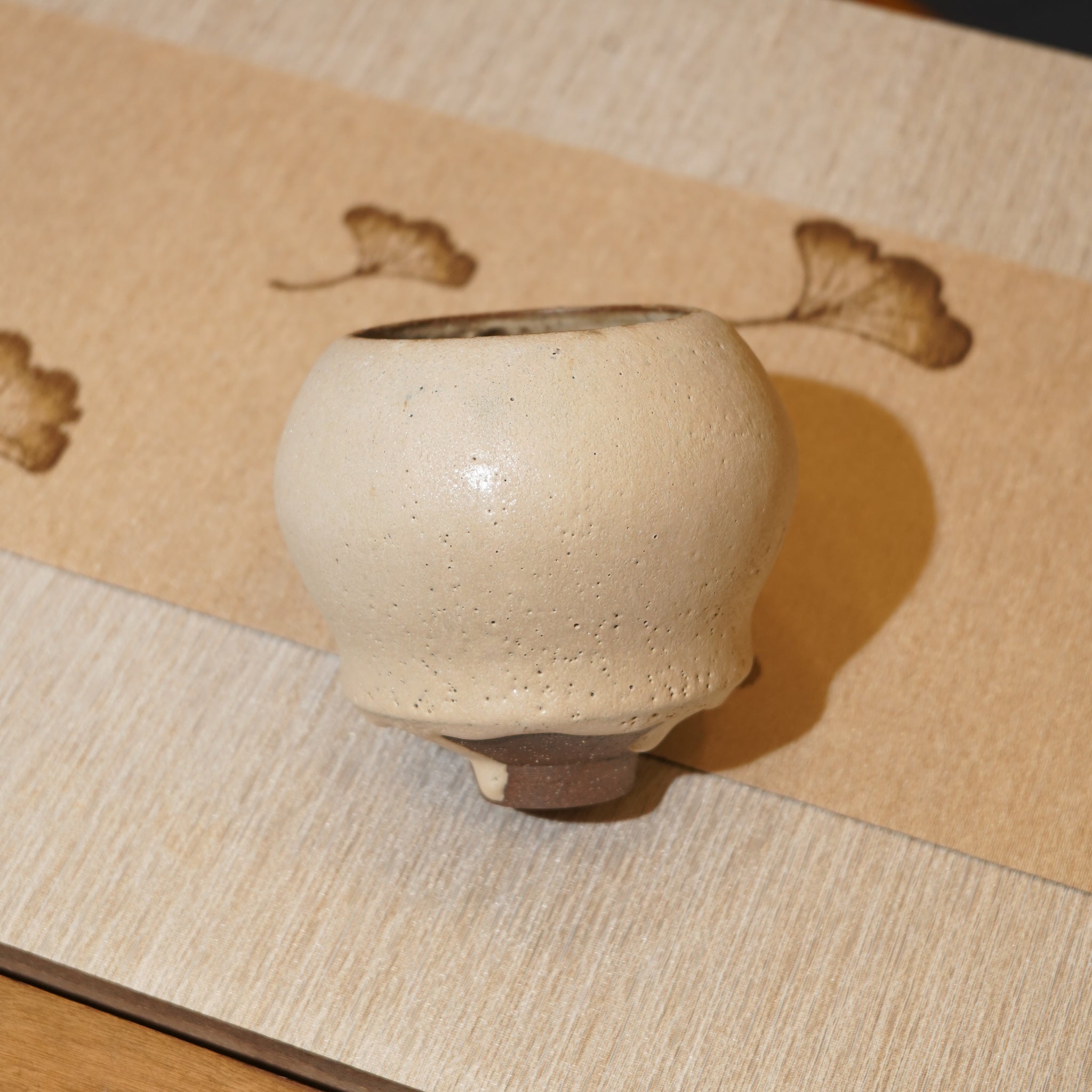 *新品*【雪隱·月輪】全手工紅陶炻器茶盂