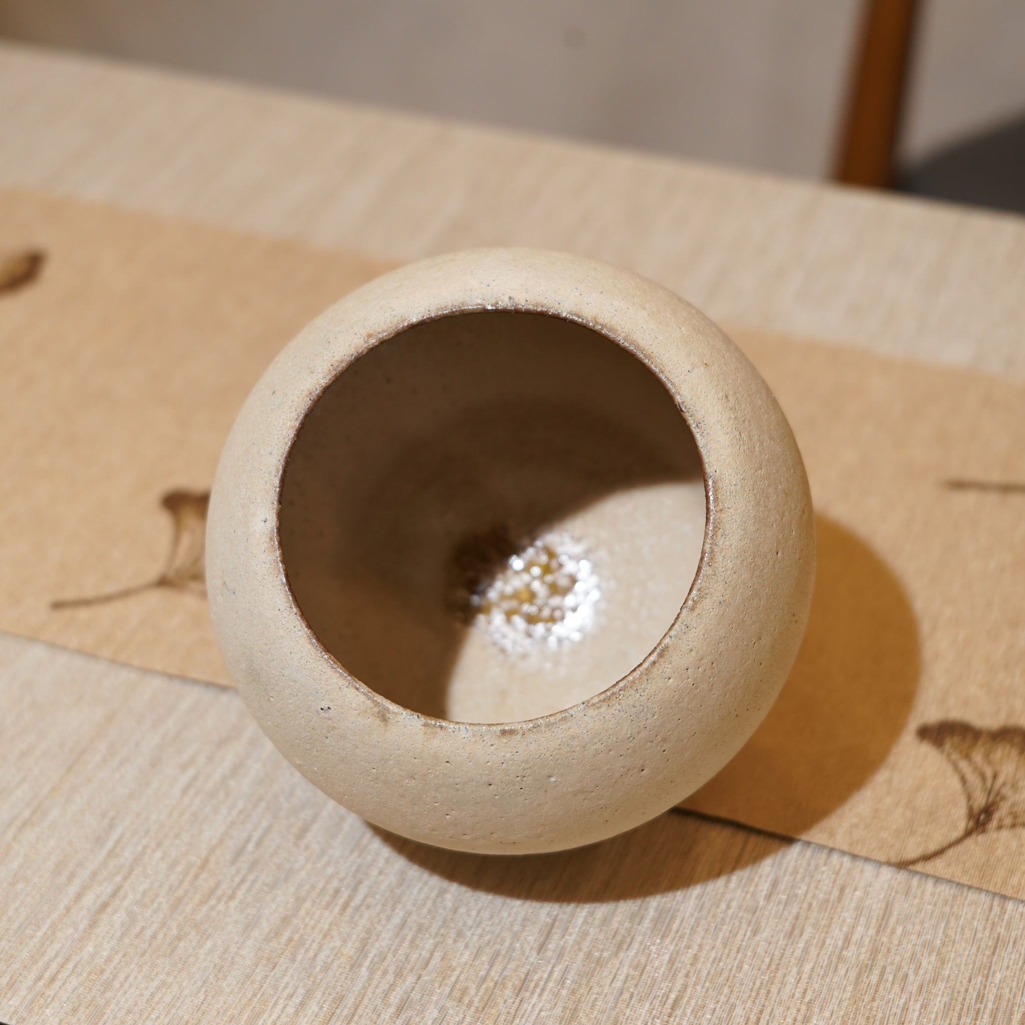 *新品*【雪隱·月輪】全手工紅陶炻器茶盂