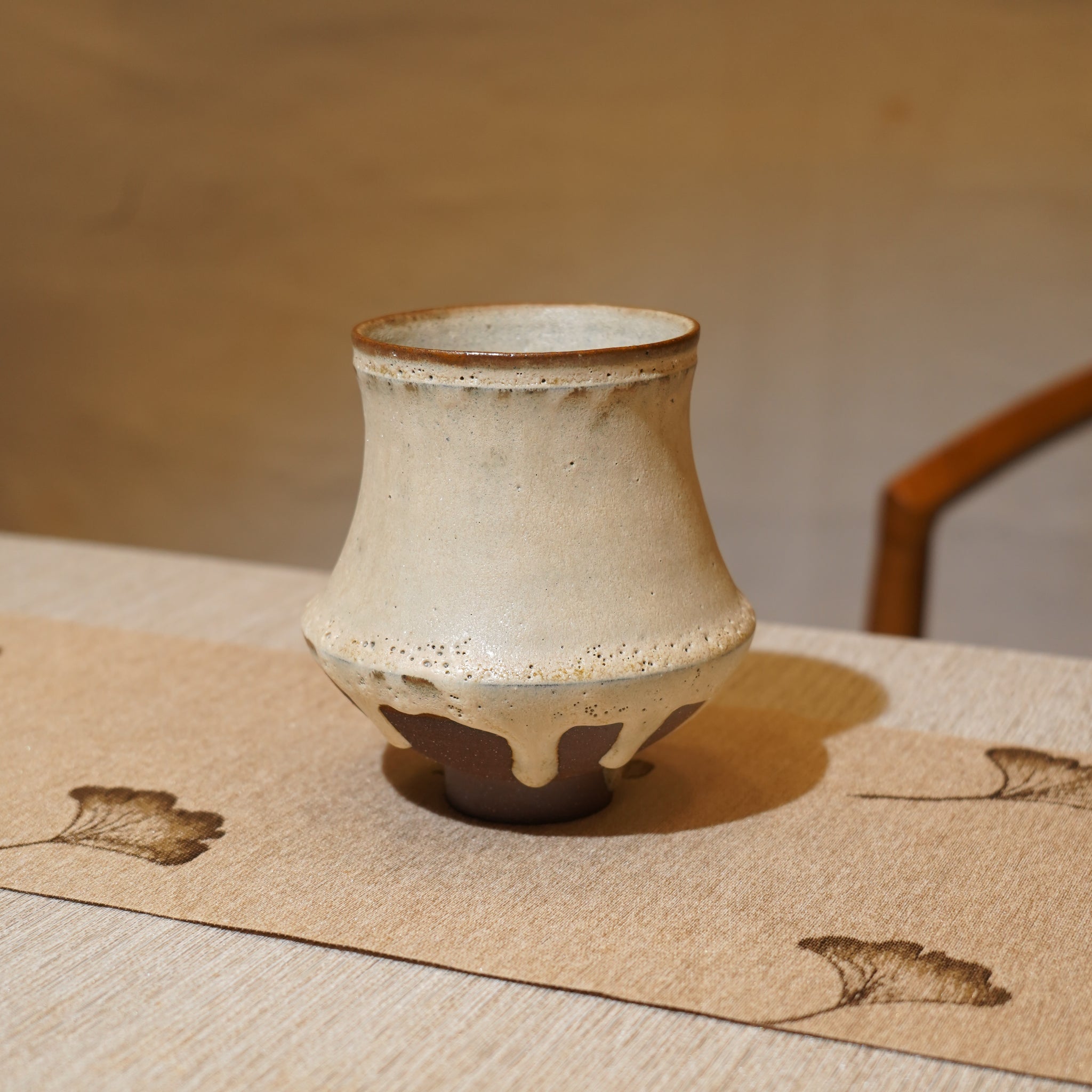 *新品*【雪隱·富嶽】全手工紅陶炻器茶盂