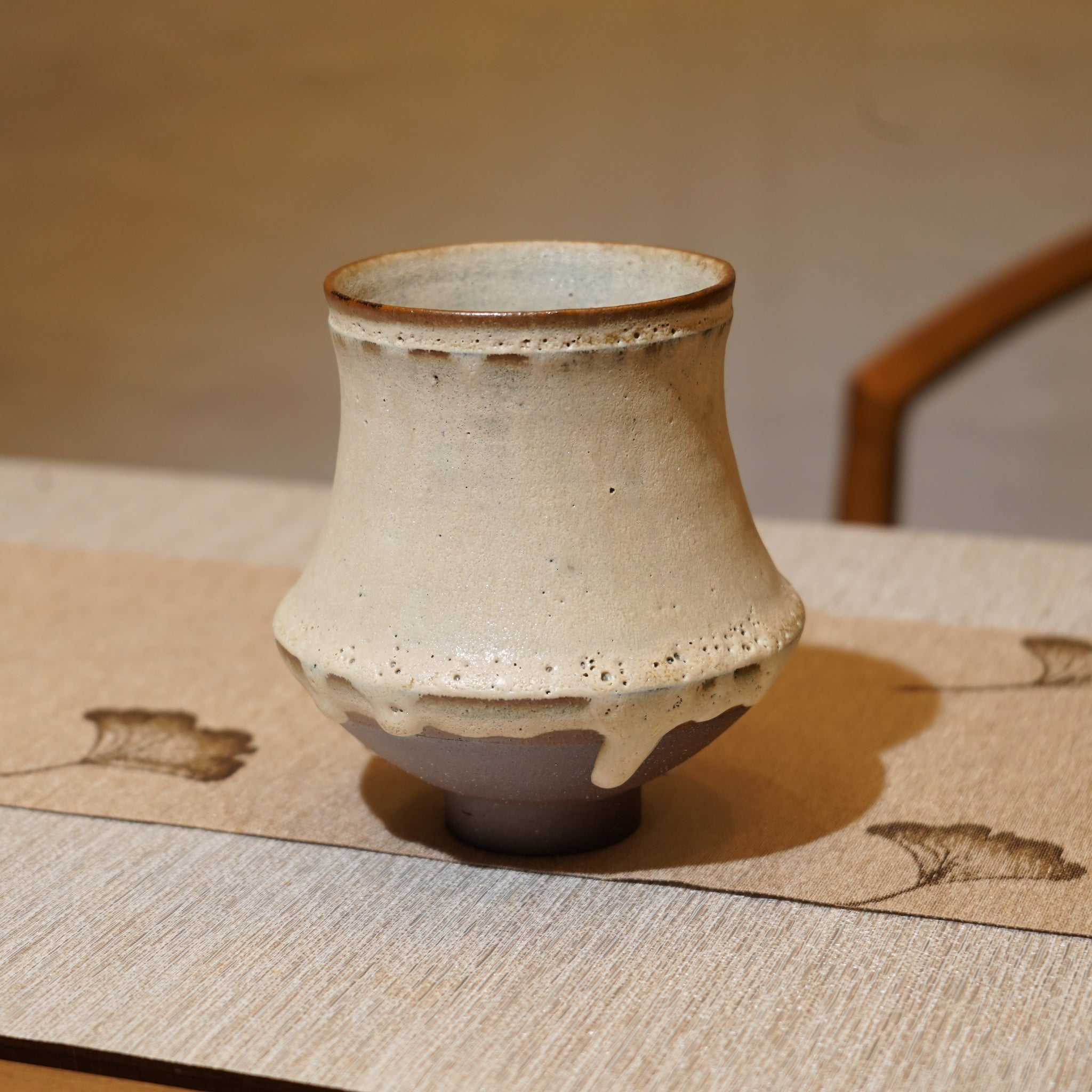 *新品*【雪隱·富嶽】全手工紅陶炻器茶盂