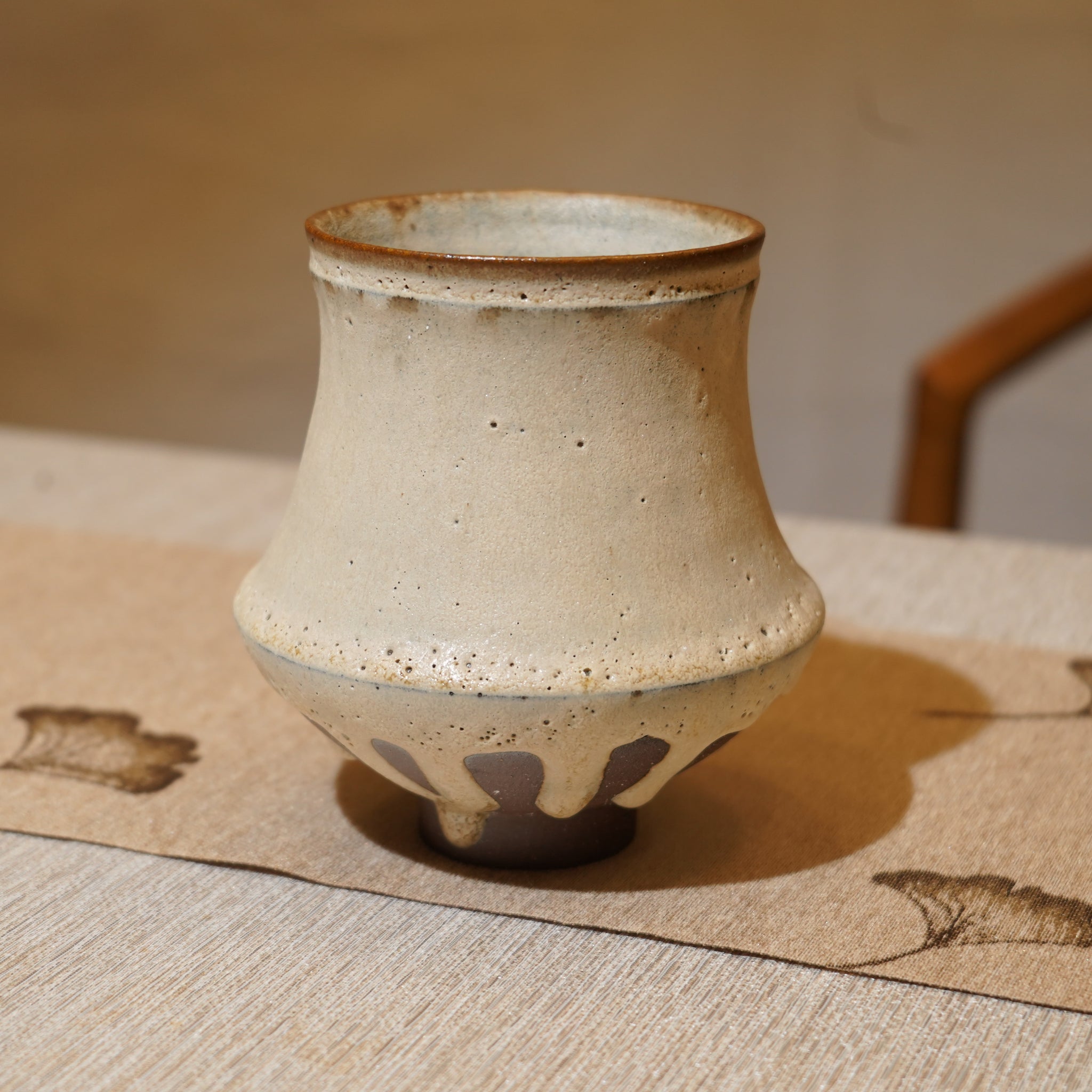 *新品*【雪隱·富嶽】全手工紅陶炻器茶盂