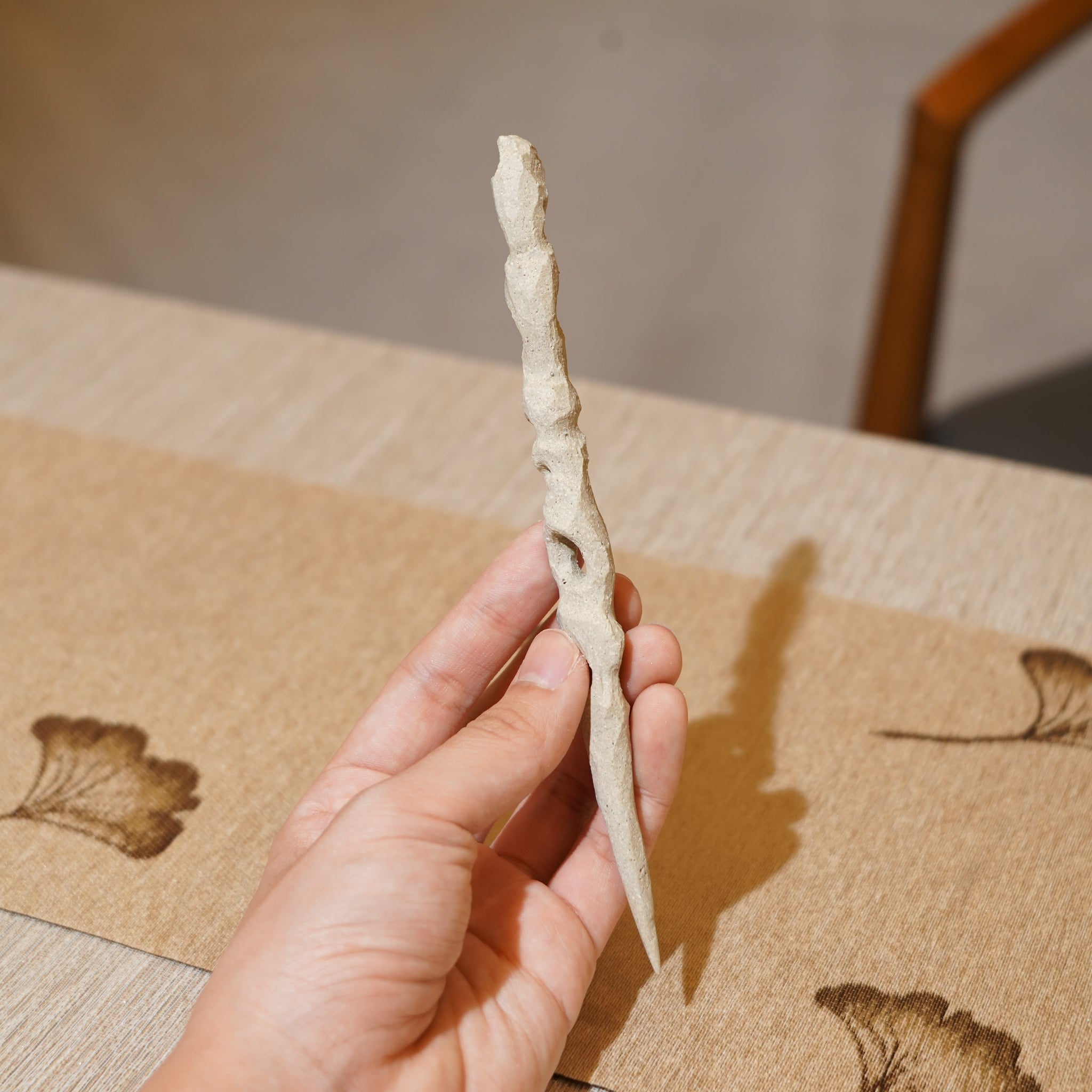 *新品*【雪隱 · 雲骨】全手工雕刻灰陶茶針