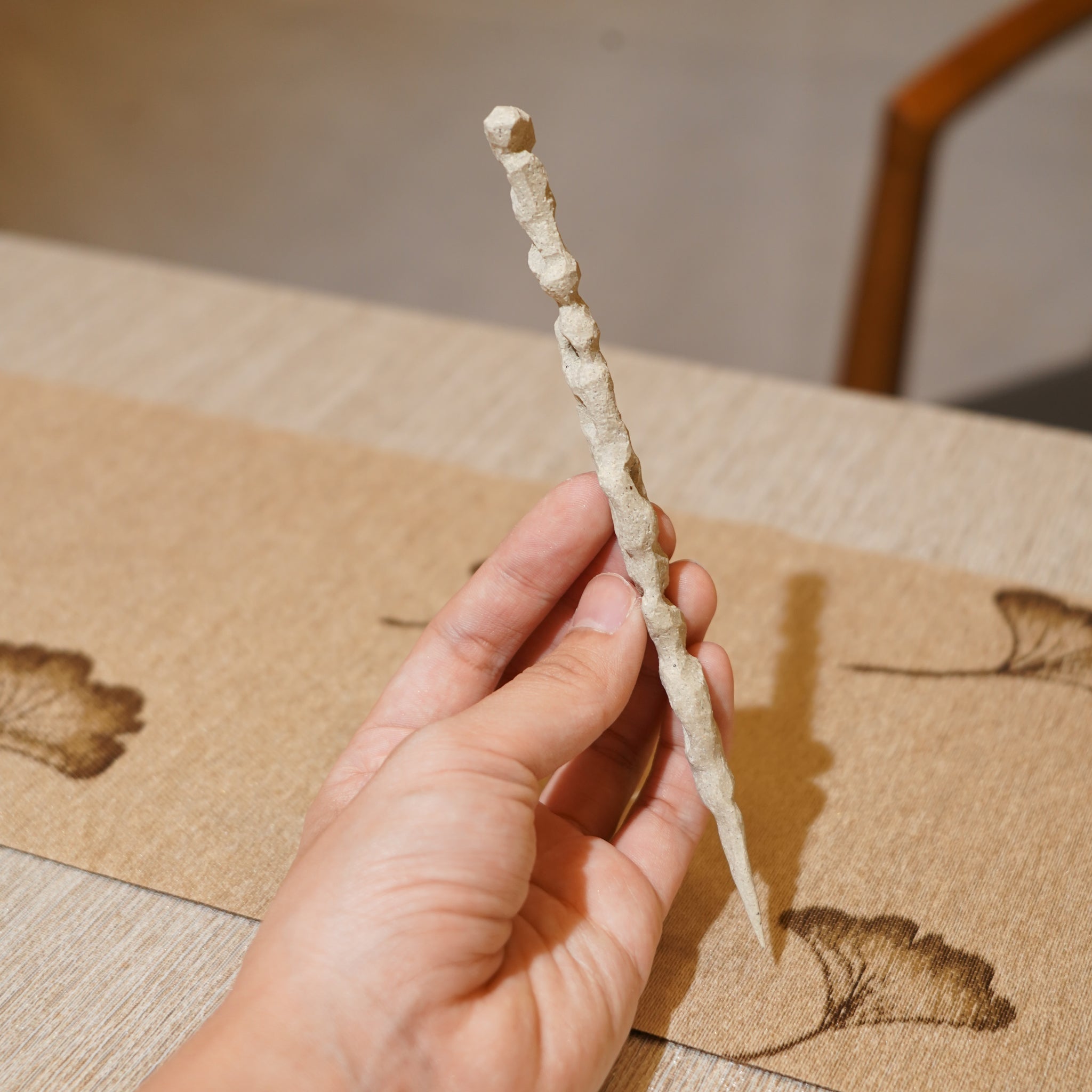 *新品*【雪隱 · 雲骨】全手工雕刻灰陶茶針