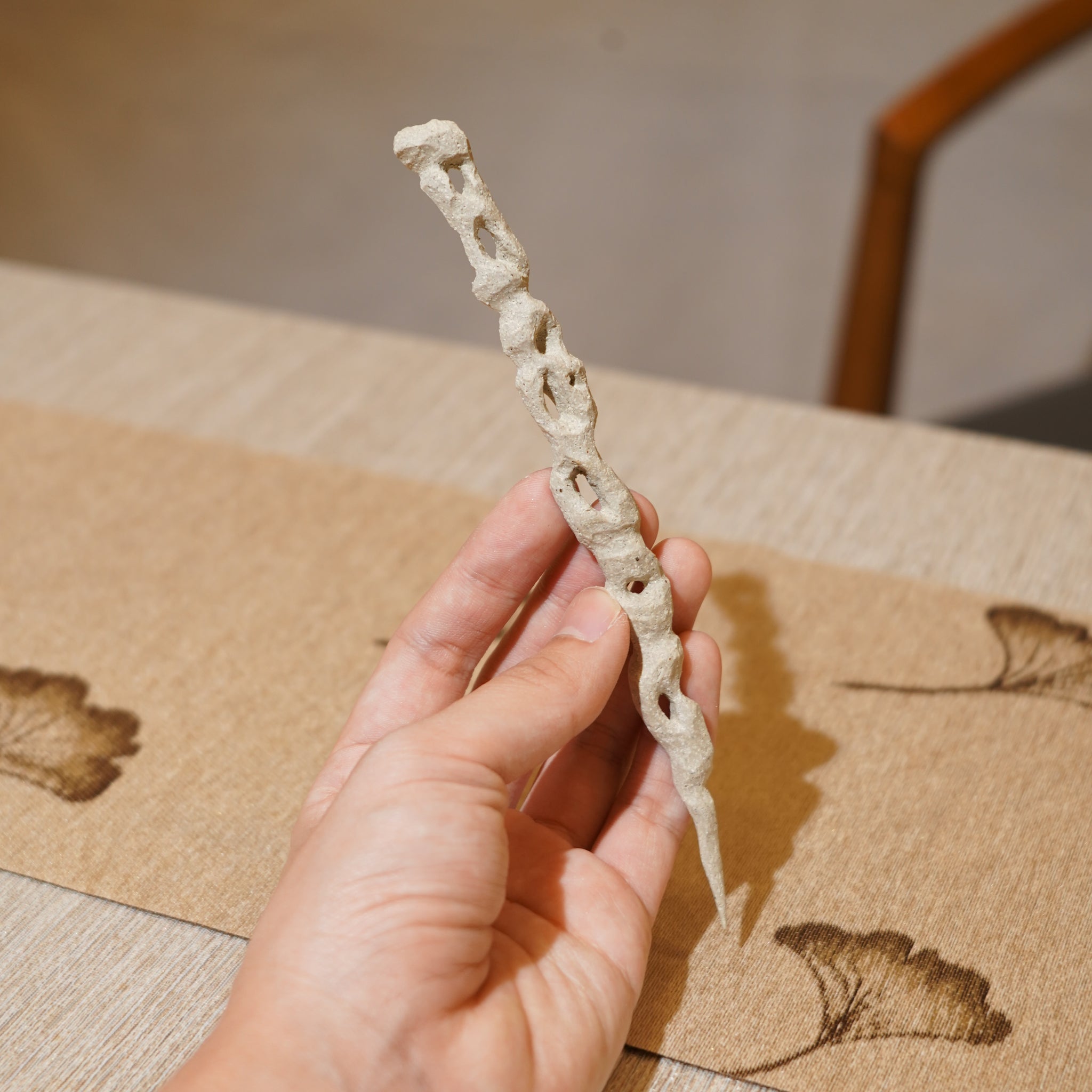 *新品*【雪隱 · 雲骨】全手工雕刻灰陶茶針