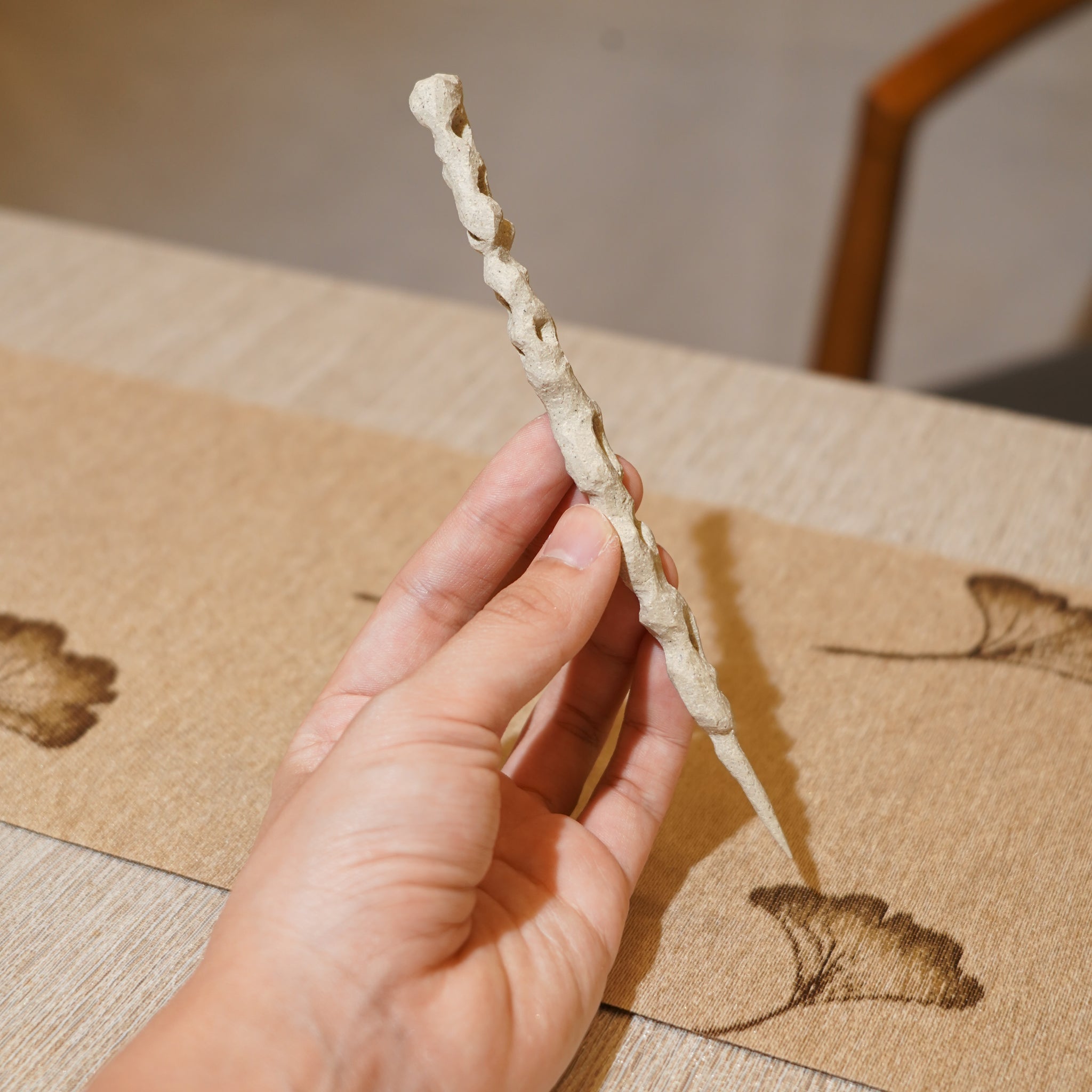 *新品*【雪隱 · 雲骨】全手工雕刻灰陶茶針