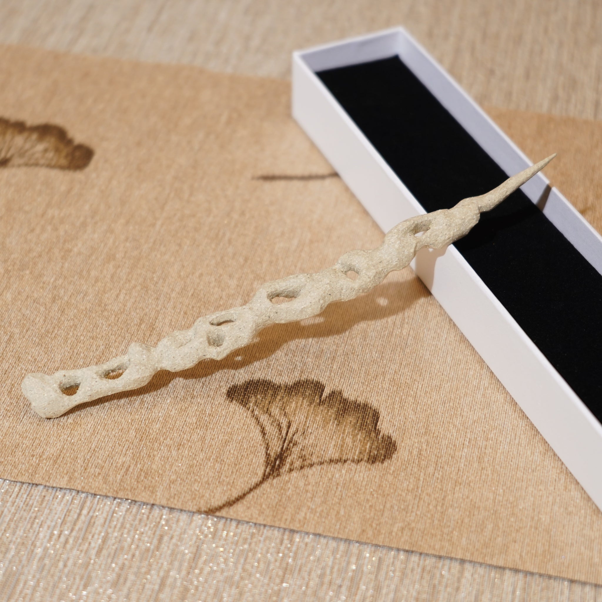 *新品*【雪隱 · 雲骨】全手工雕刻灰陶茶針