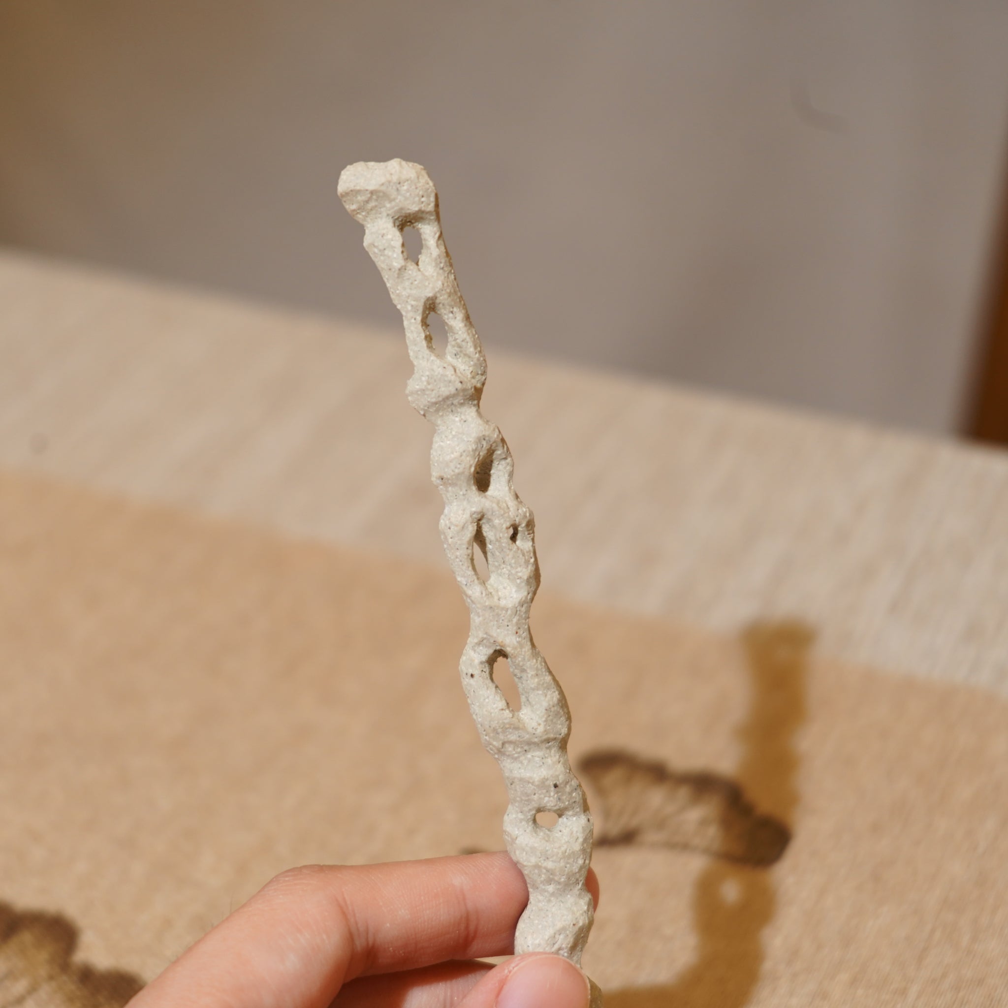 *新品*【雪隱 · 雲骨】全手工雕刻灰陶茶針