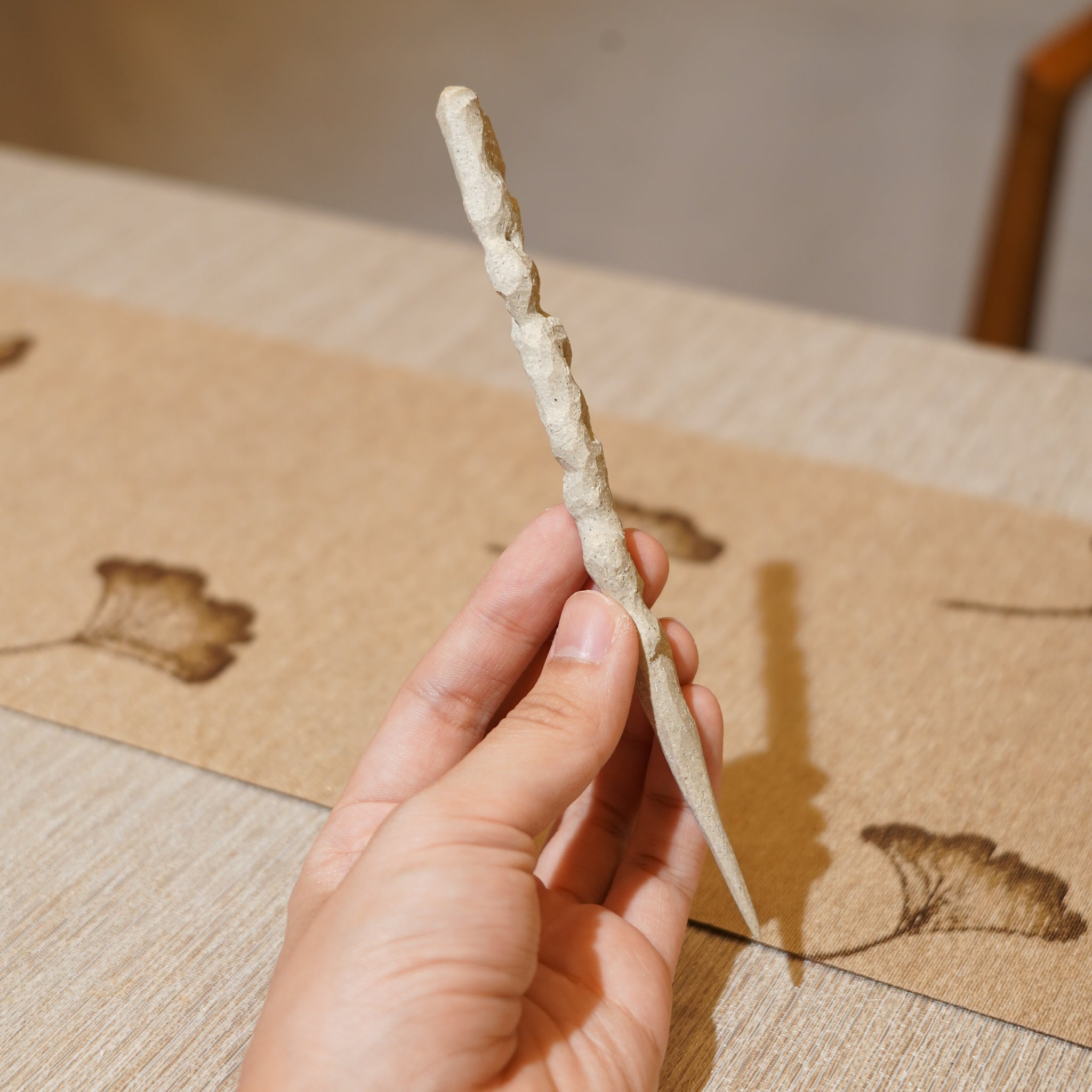 *新品*【雪隱 · 雲骨】全手工雕刻灰陶茶針