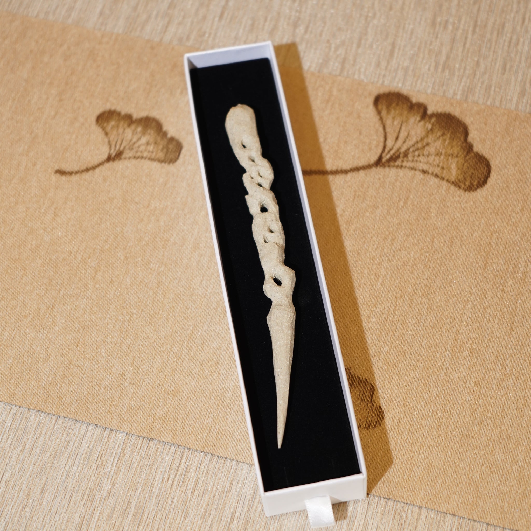 *新品*【雪隱 · 雲骨】全手工雕刻灰陶茶針