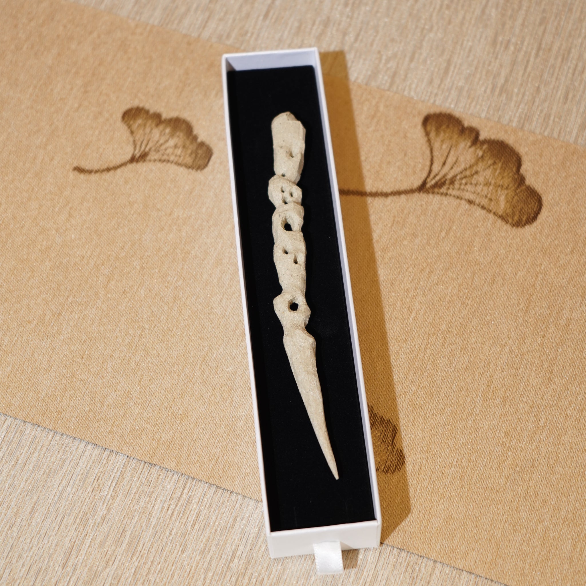 *新品*【雪隱 · 雲骨】全手工雕刻灰陶茶針