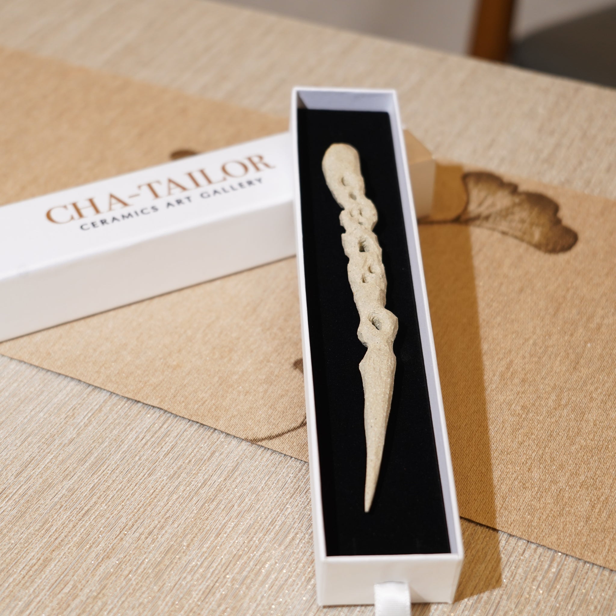 *新品*【雪隱 · 雲骨】全手工雕刻灰陶茶針