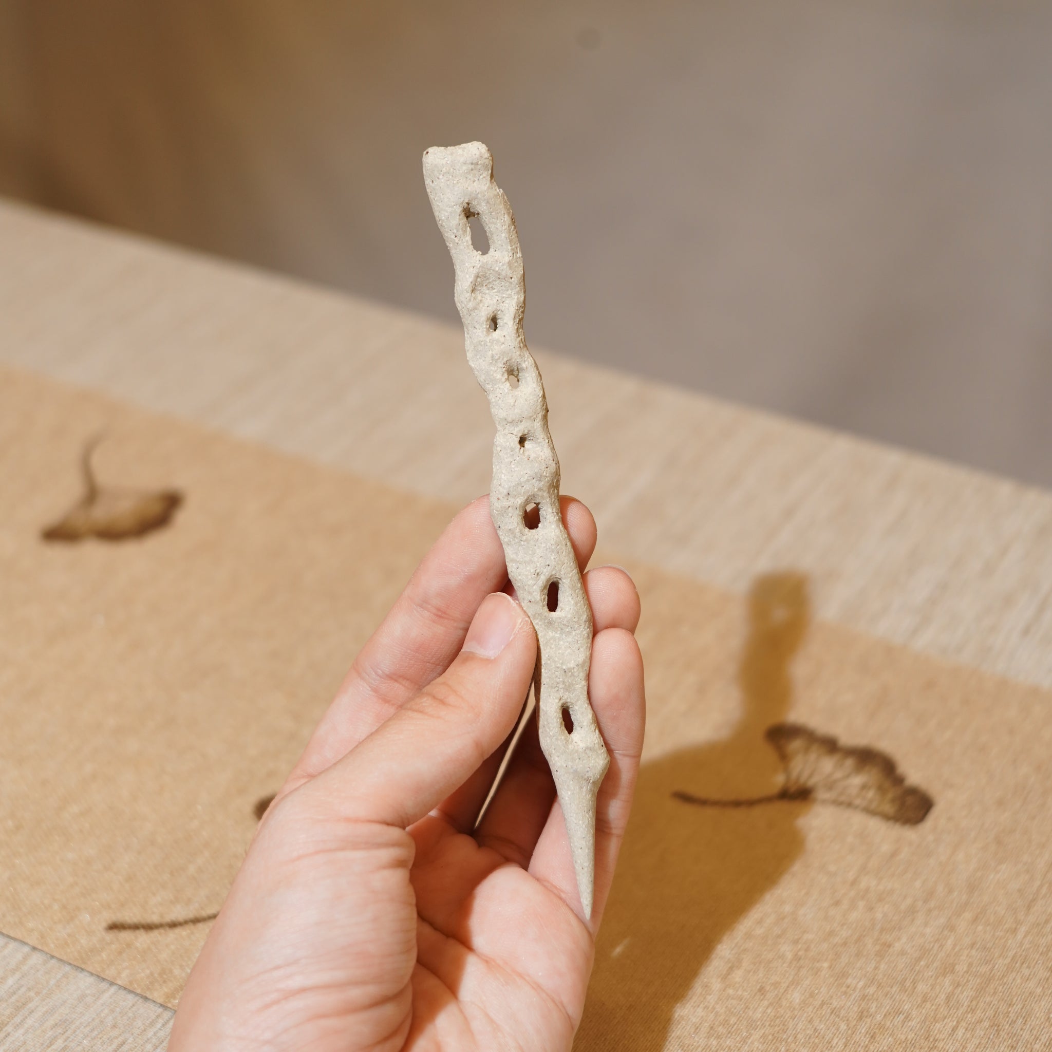 *新品*【雪隱 · 雲骨】全手工雕刻灰陶茶針