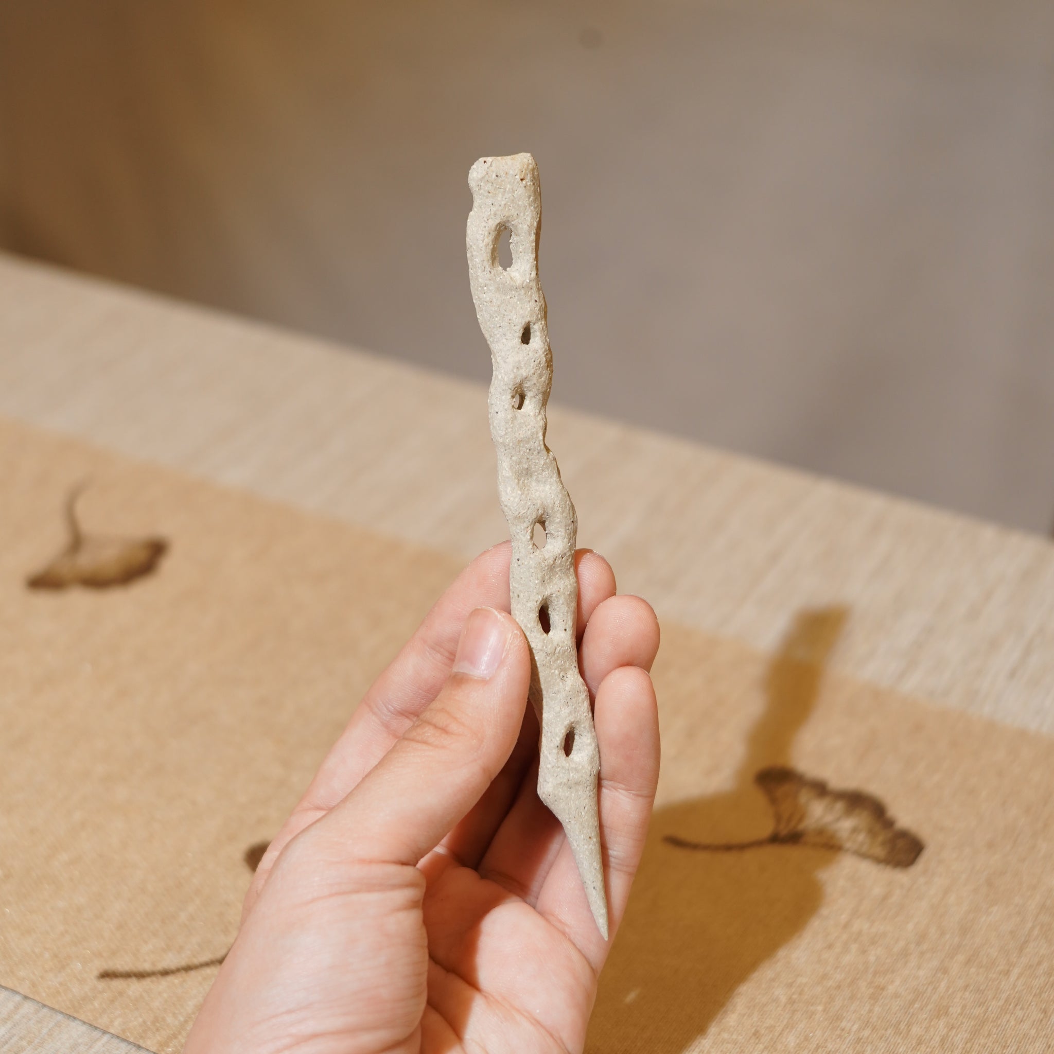 *新品*【雪隱 · 雲骨】全手工雕刻灰陶茶針