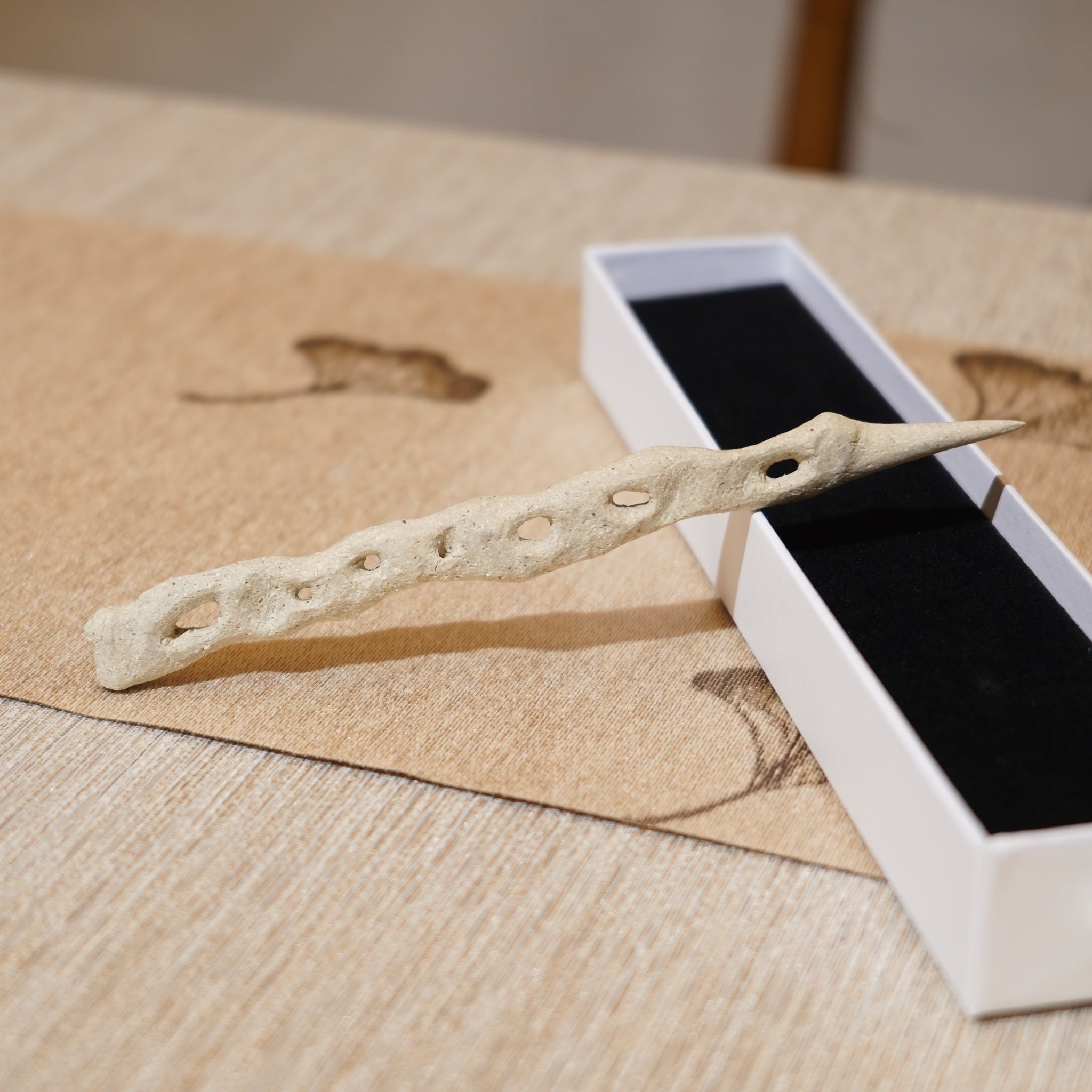 *新品*【雪隱 · 雲骨】全手工雕刻灰陶茶針