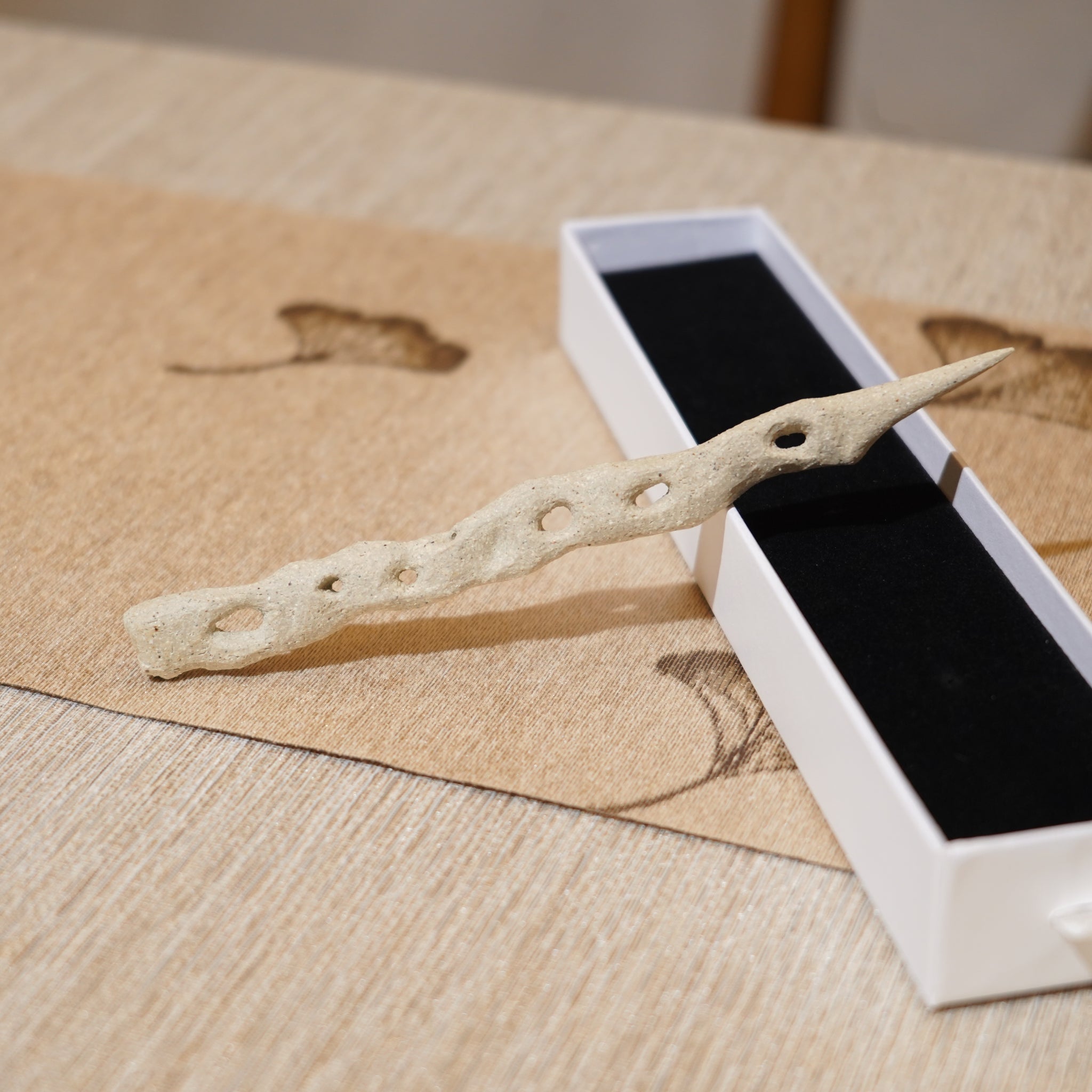 *新品*【雪隱 · 雲骨】全手工雕刻灰陶茶針