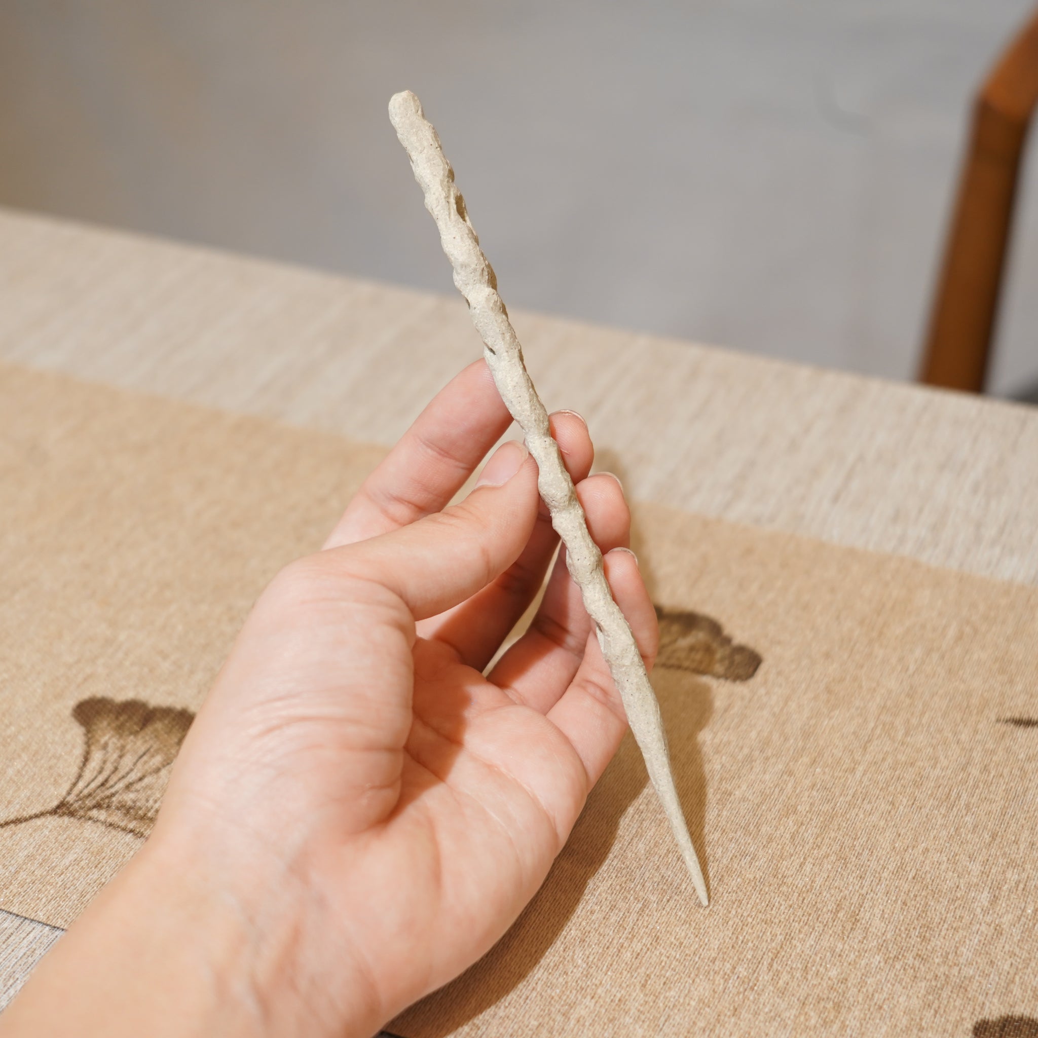 *新品*【雪隱 · 雲骨】全手工雕刻灰陶茶針