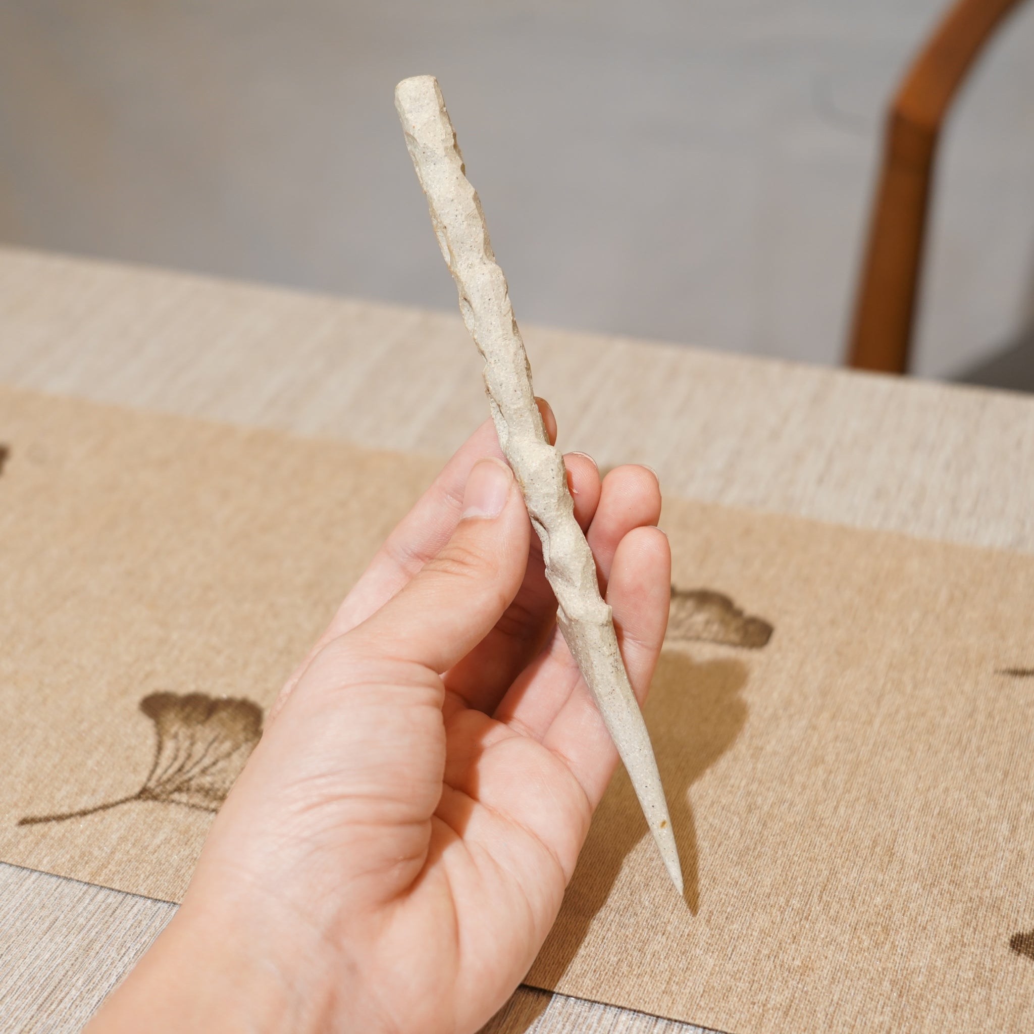 *新品*【雪隱 · 雲骨】全手工雕刻灰陶茶針