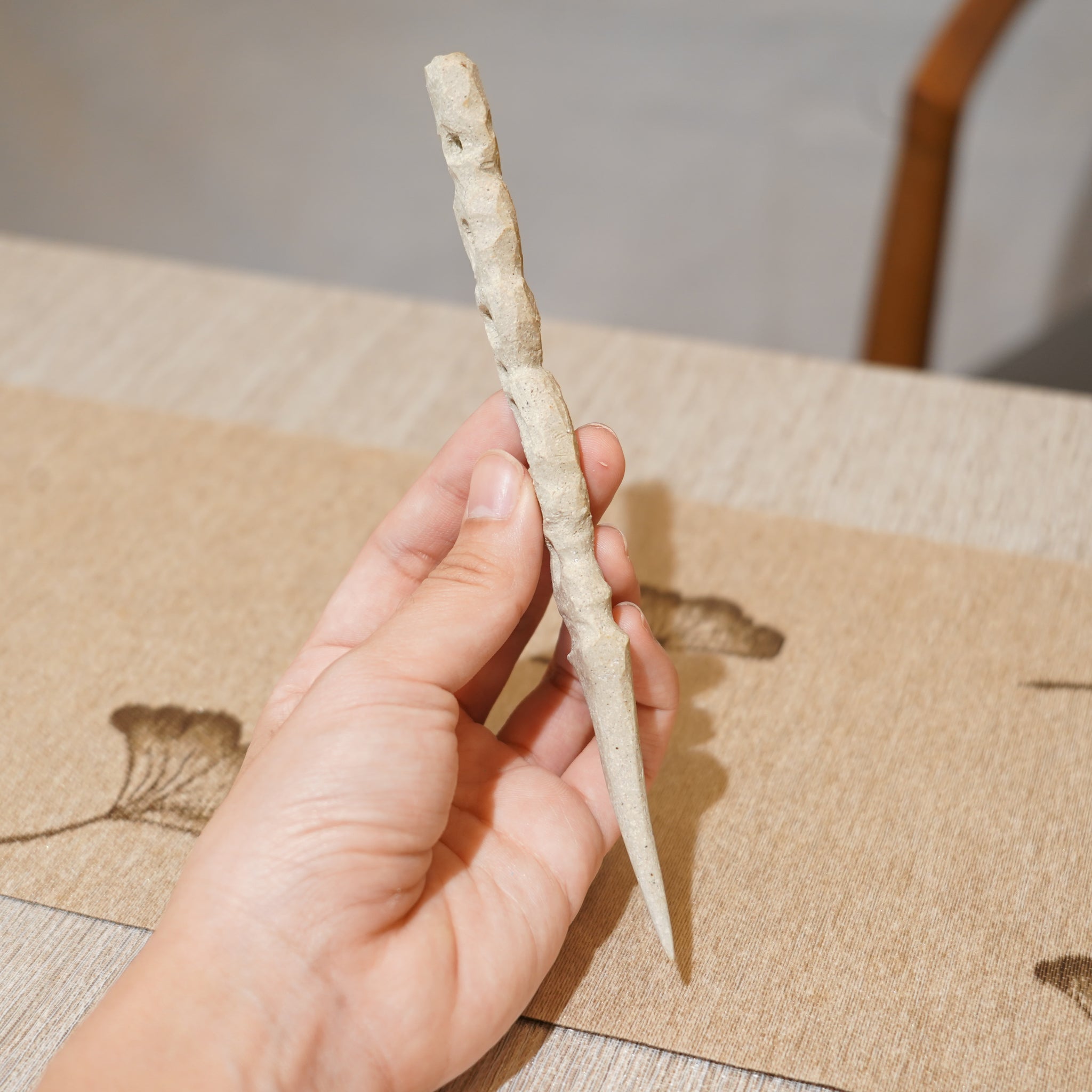 *新品*【雪隱 · 雲骨】全手工雕刻灰陶茶針