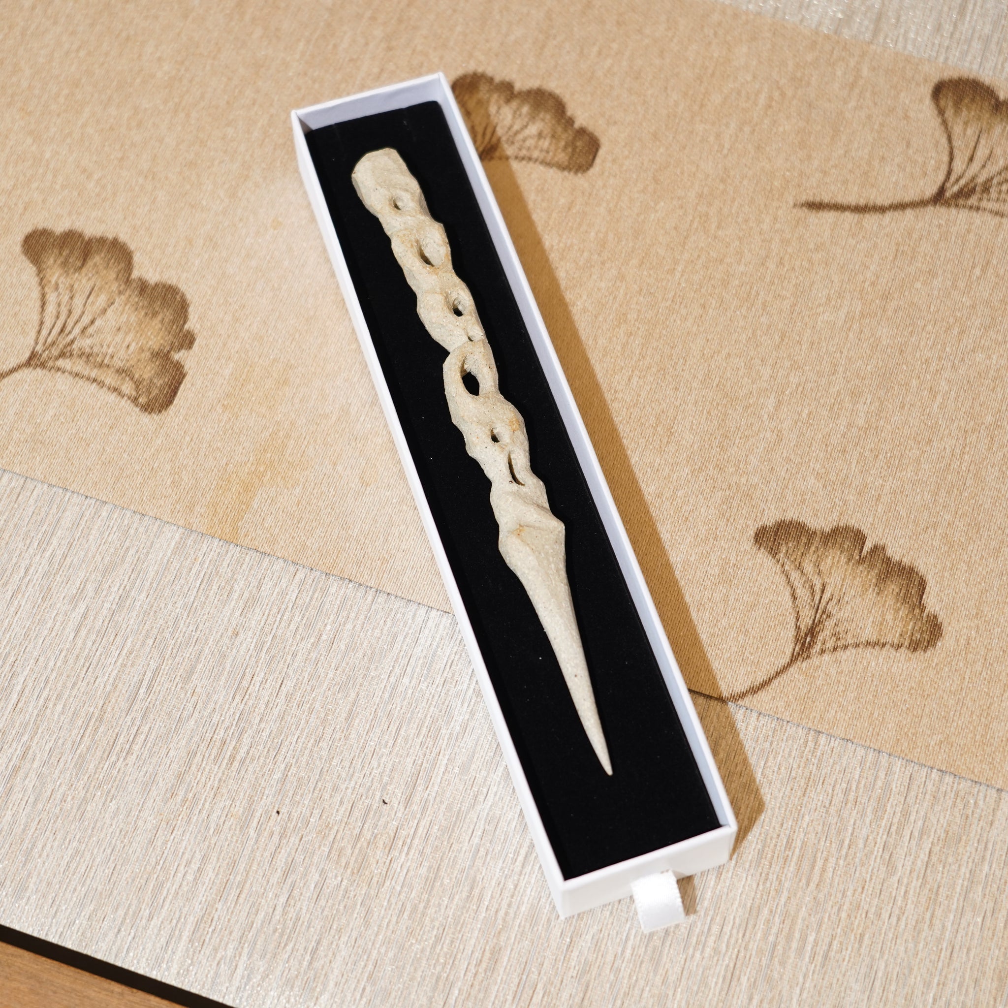 *新品*【雪隱 · 雲骨】全手工雕刻灰陶茶針