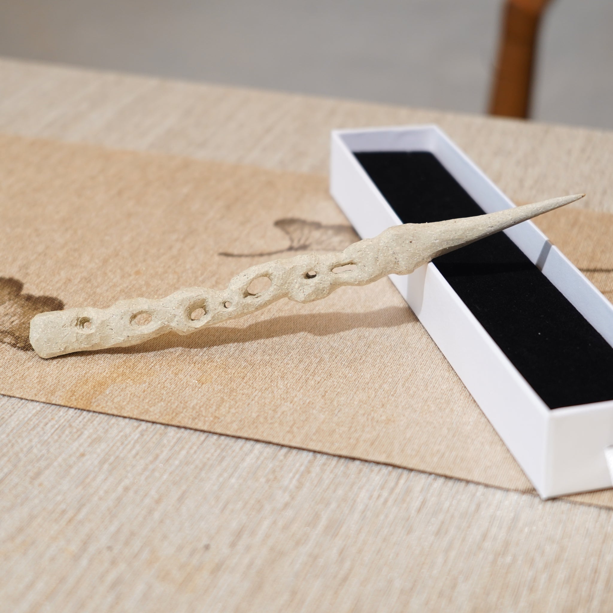 *新品*【雪隱 · 雲骨】全手工雕刻灰陶茶針