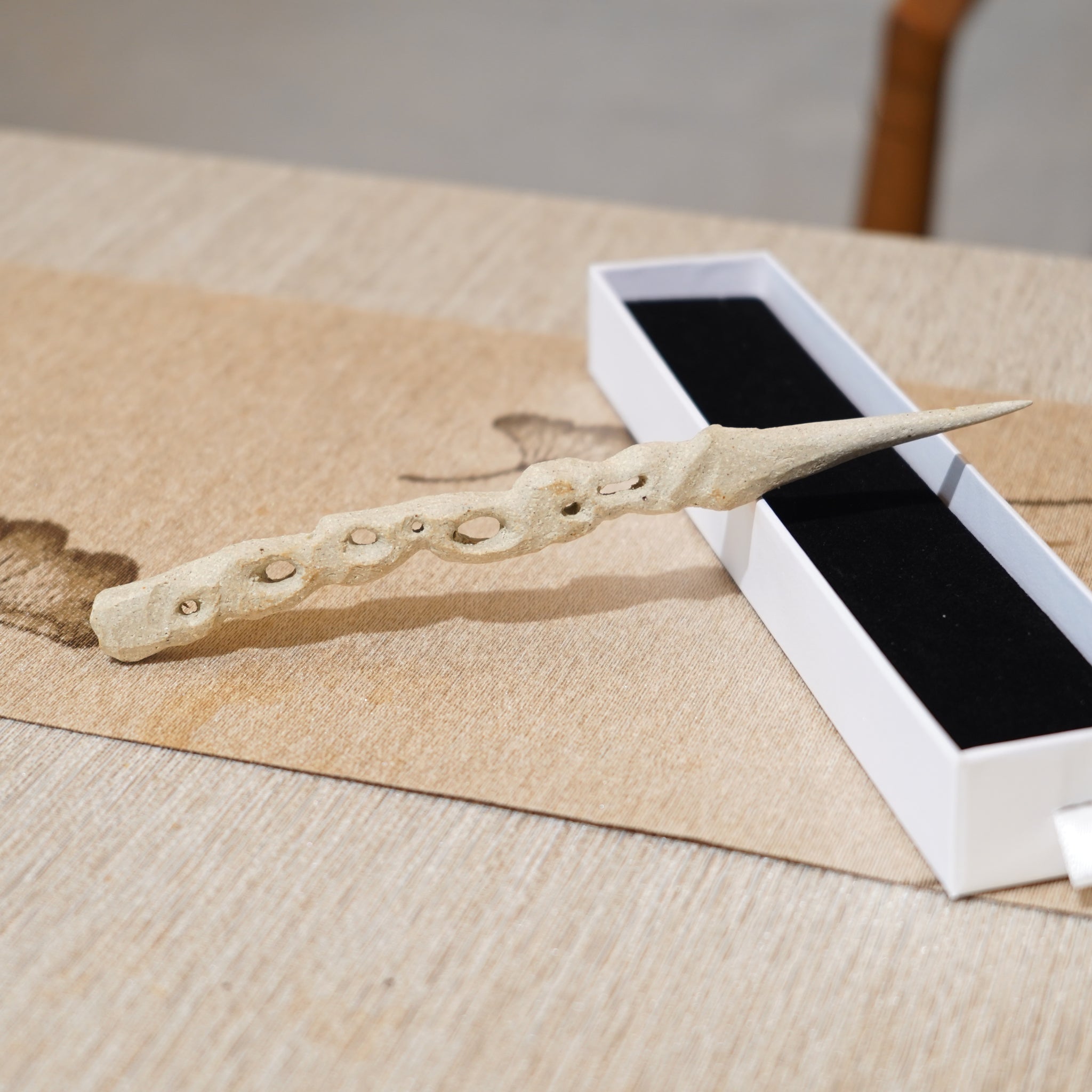 *新品*【雪隱 · 雲骨】全手工雕刻灰陶茶針