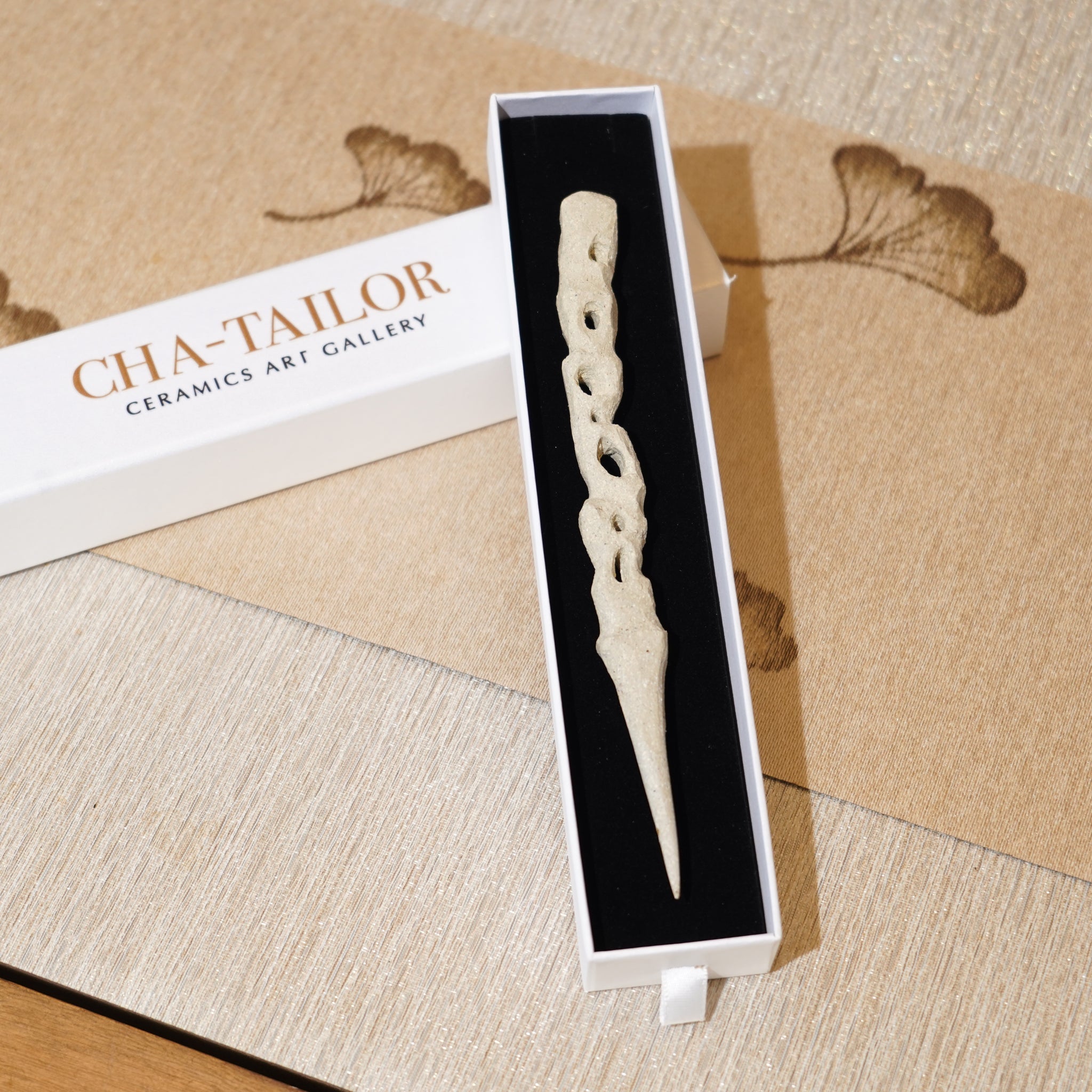 *新品*【雪隱 · 雲骨】全手工雕刻灰陶茶針