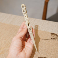 *新品*【雪隱 · 雲骨】全手工雕刻灰陶茶針