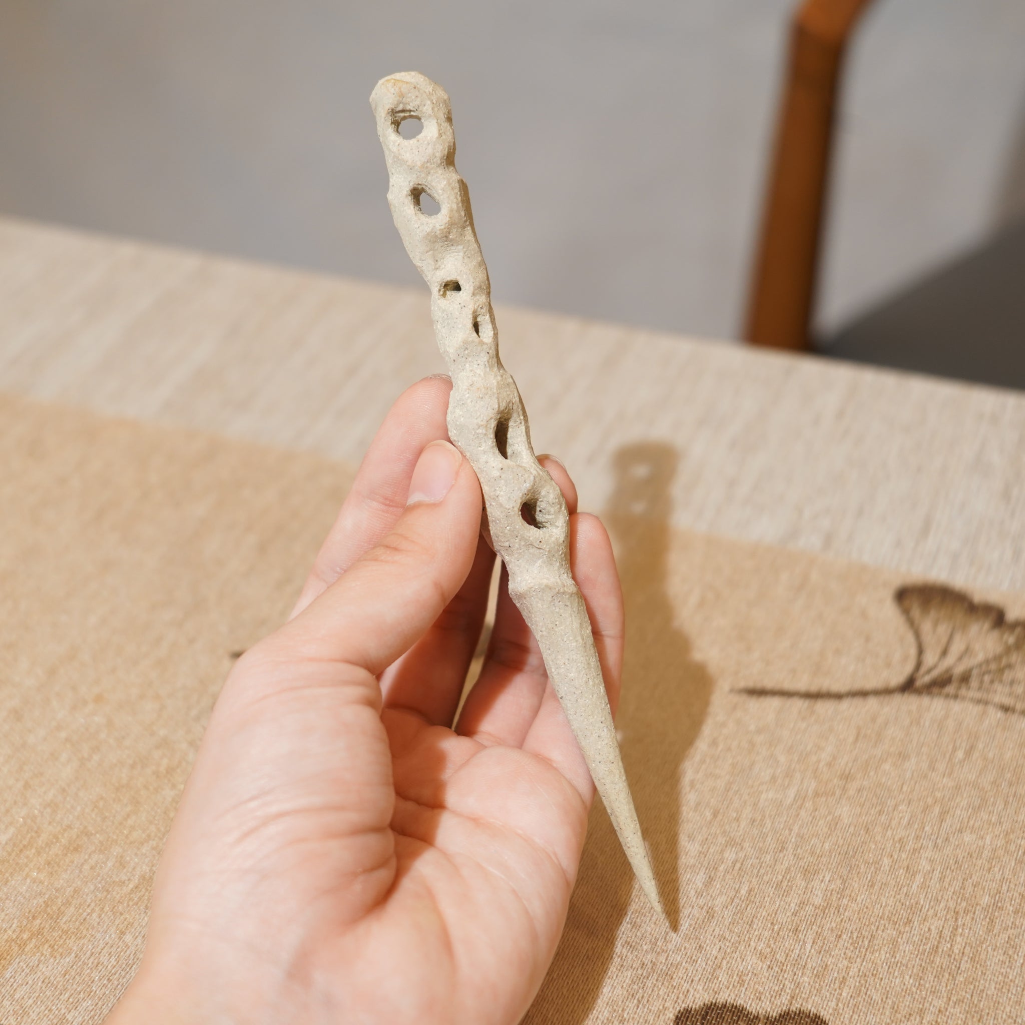 *新品*【雪隱 · 雲骨】全手工雕刻灰陶茶針