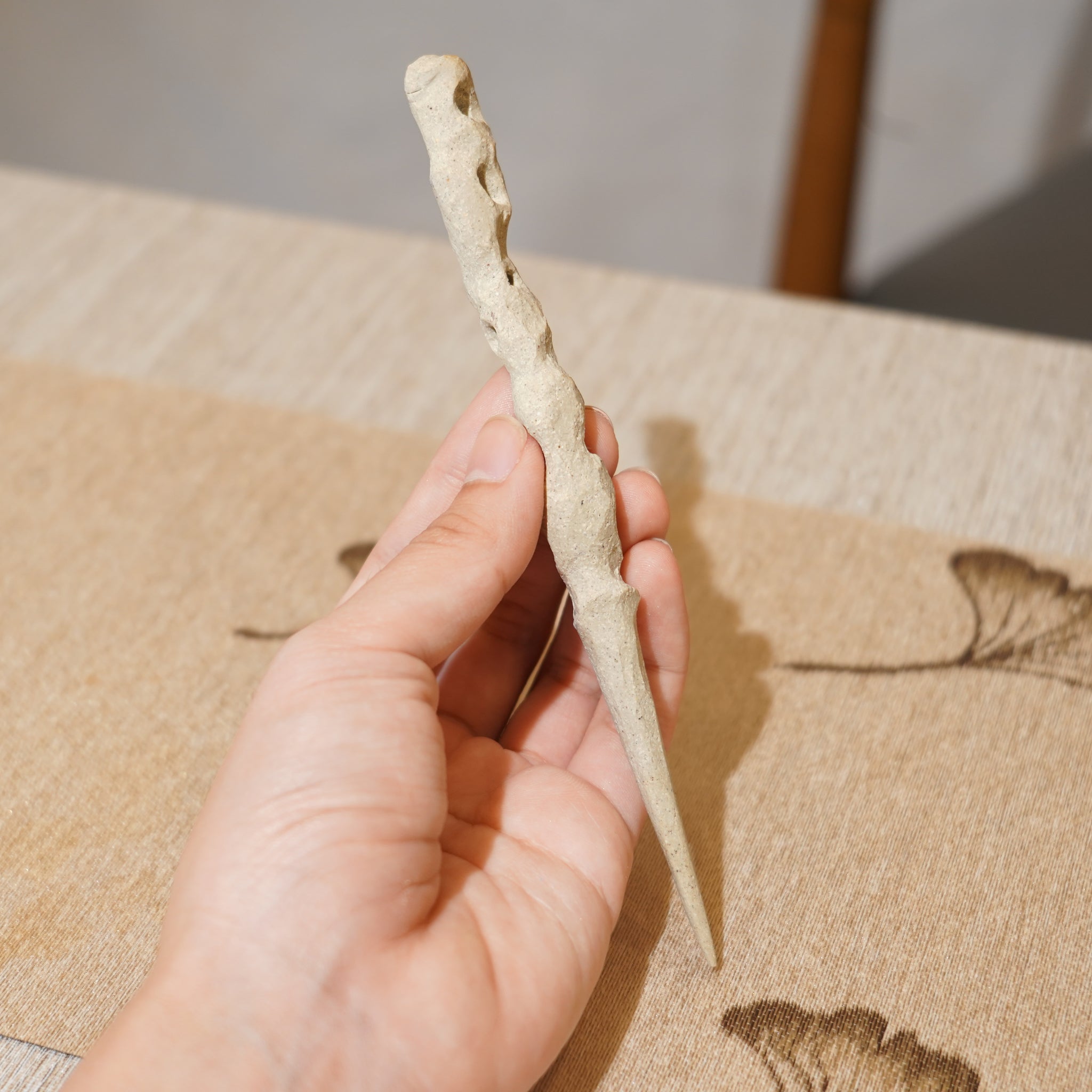 *新品*【雪隱 · 雲骨】全手工雕刻灰陶茶針