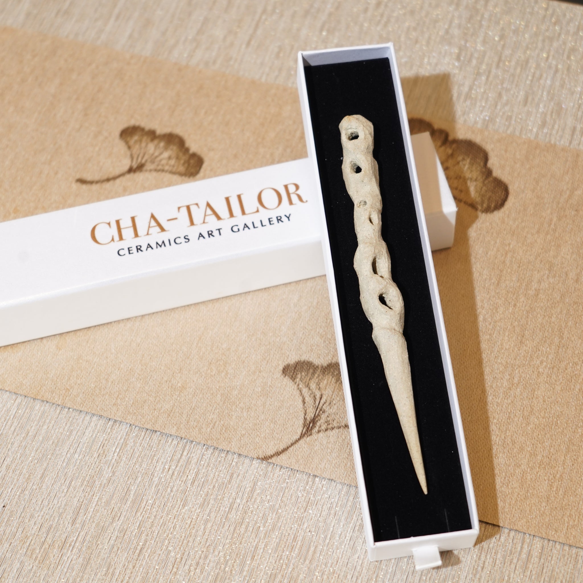 *新品*【雪隱 · 雲骨】全手工雕刻灰陶茶針