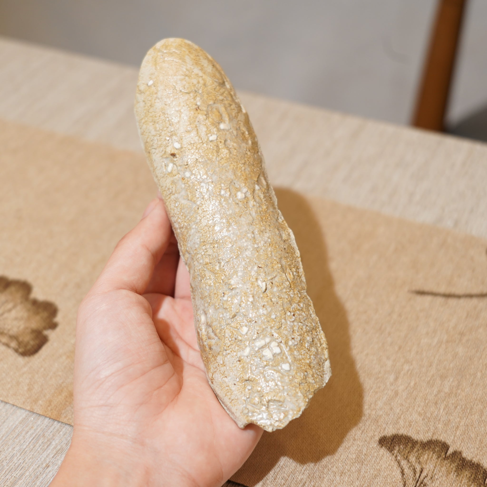 *新品*【雪隱 · 雪拂】全手工灰陶茶則