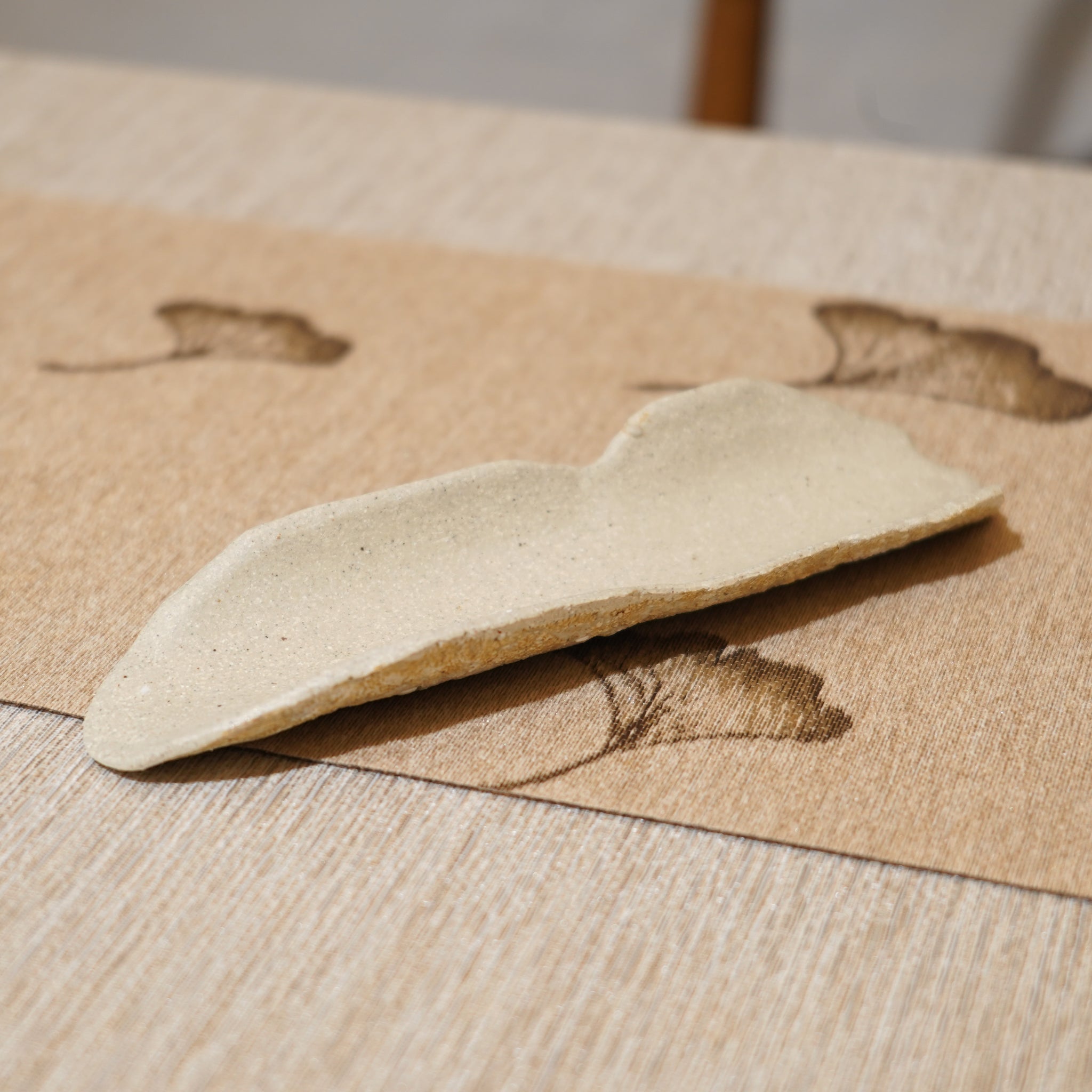 *新品*【雪隱 · 雪拂】全手工灰陶茶則