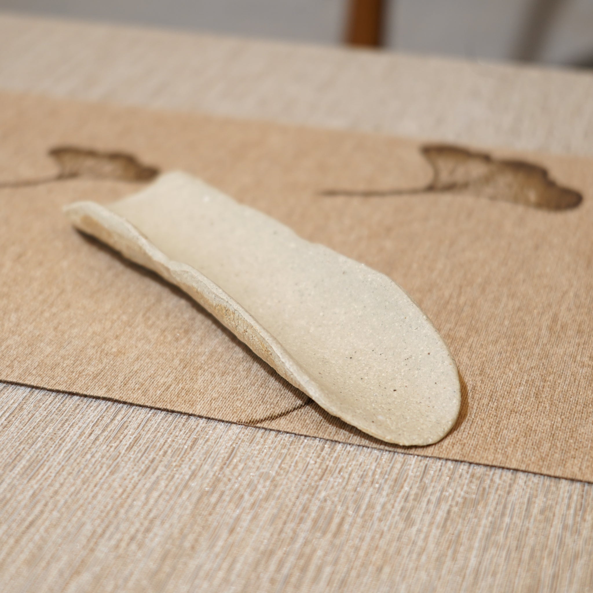 *新品*【雪隱 · 雪拂】全手工灰陶茶則