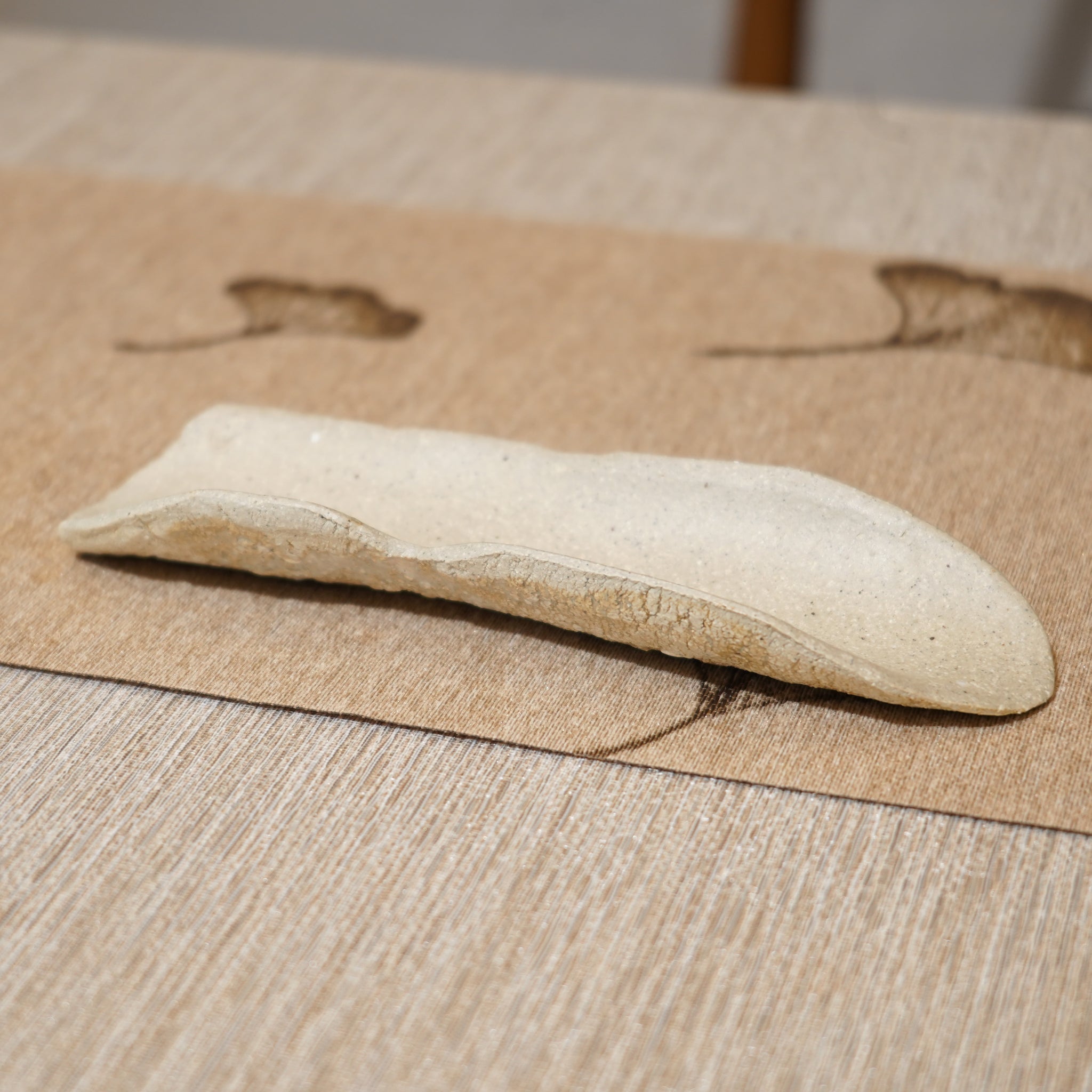 *新品*【雪隱 · 雪拂】全手工灰陶茶則