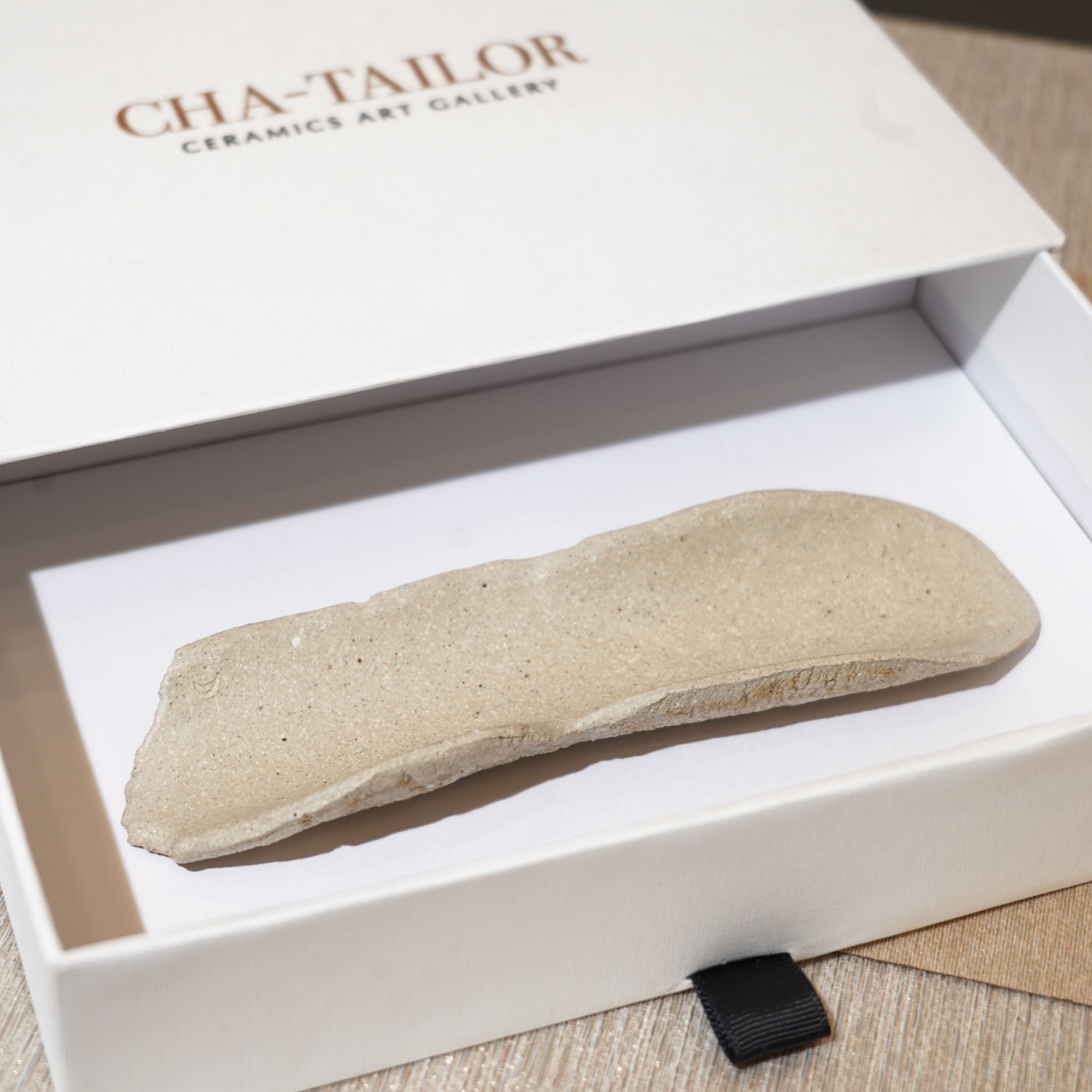 *新品*【雪隱 · 雪拂】全手工灰陶茶則