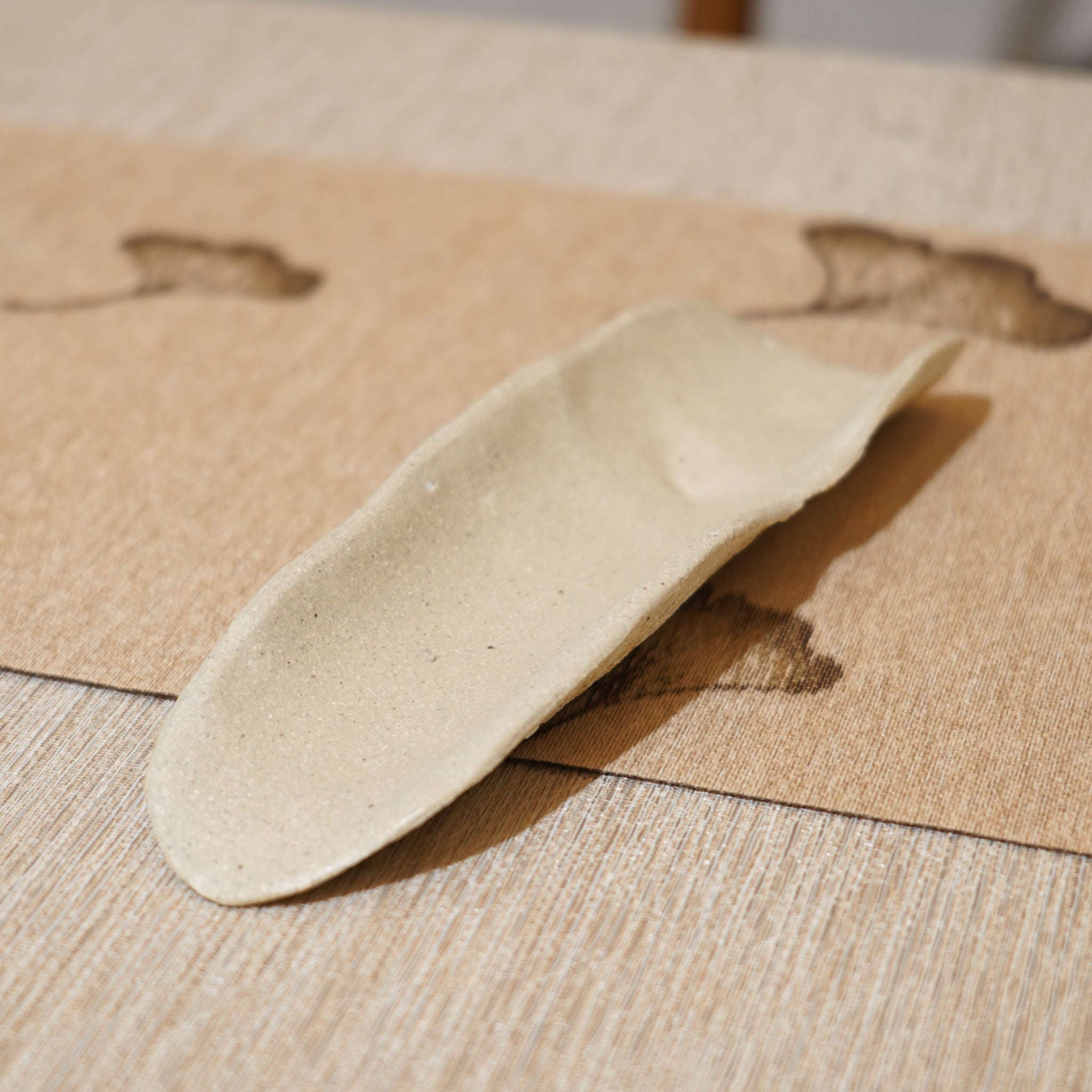 *新品*【雪隱 · 雪拂】全手工灰陶茶則