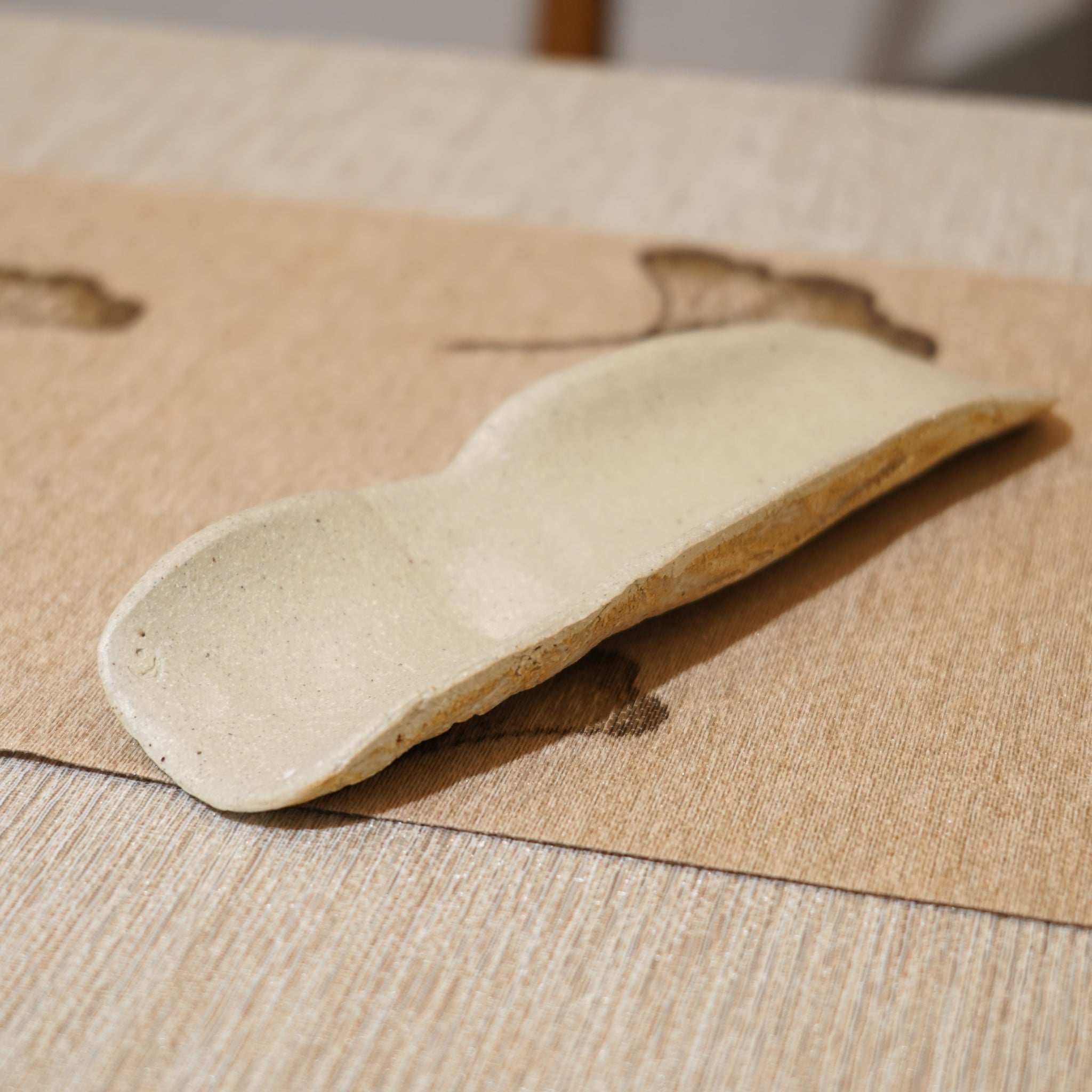 *新品*【雪隱 · 雪拂】全手工灰陶茶則